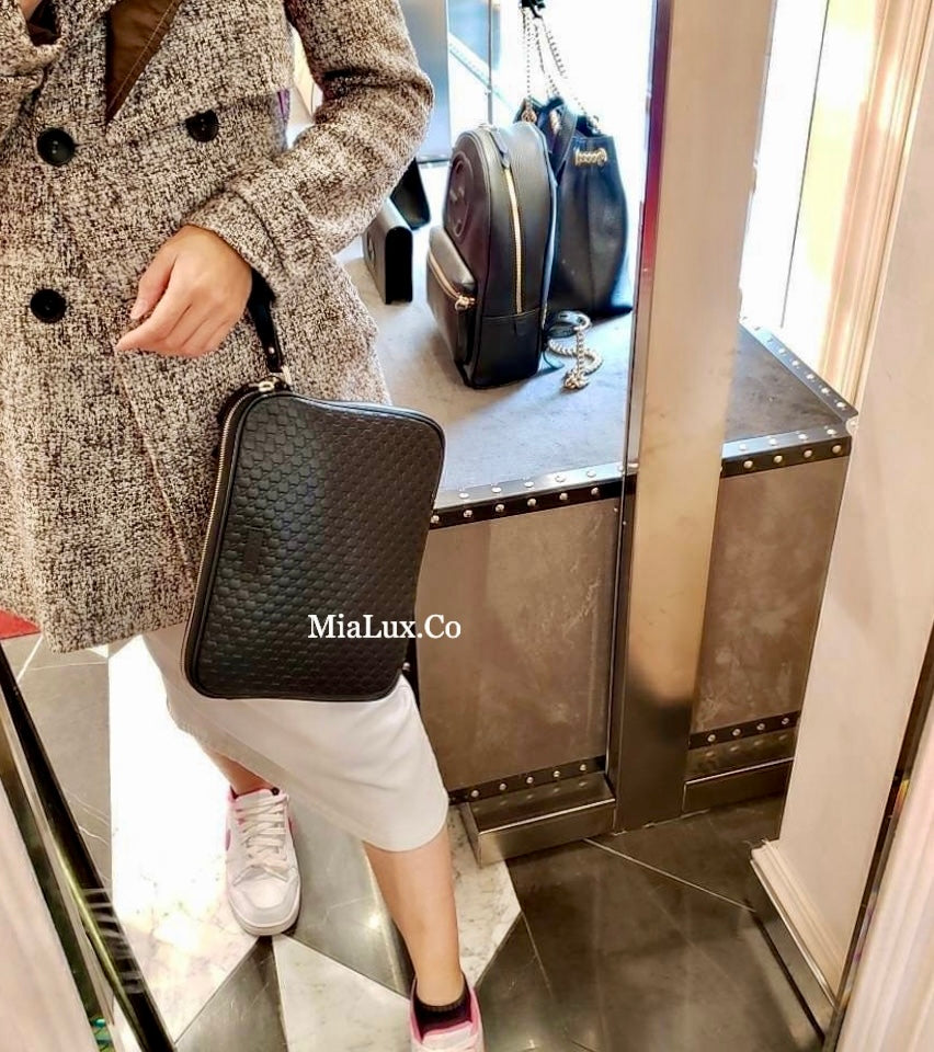 Gucci Calfskin Case 男女款壓紋手拿公事包 607726 *P345