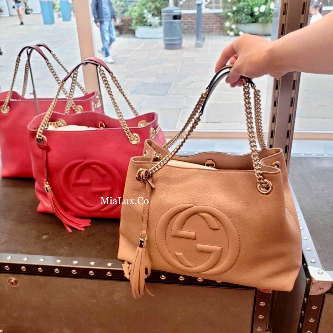 @Gucci▪️Soho Tote 浮雕托特包/P1175 🔔限時折🉐53880