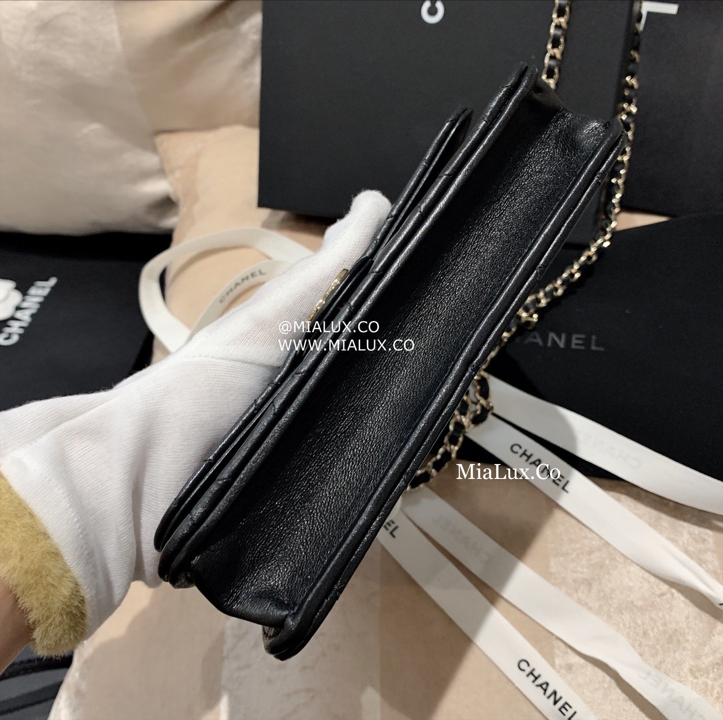 CHANEL▶︎✨| MINI WOC WITH HANDLE 迷你翻蓋手把WOC錢包 AP3226 -