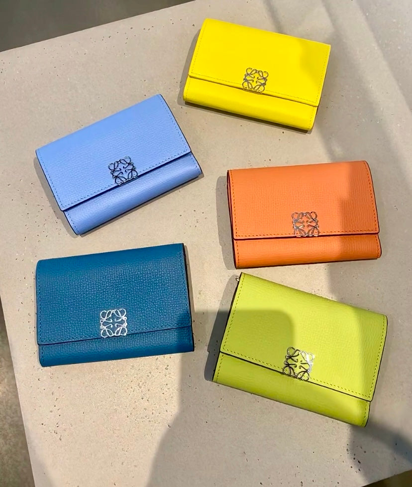 Loewe▪️Anagram Vertical S 直式三折短夾/495