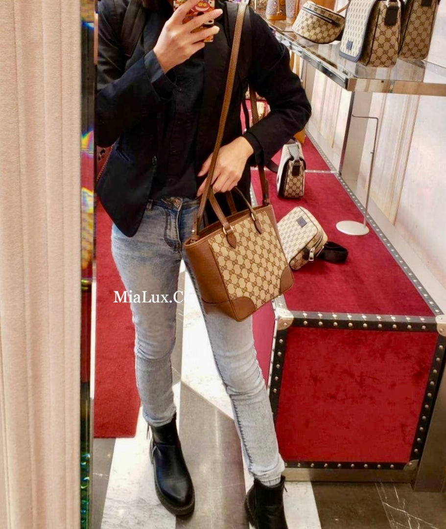 *@Gucci▪️Tote Bag 老花織布手提肩背包/P625 🔔限時折🉐29130