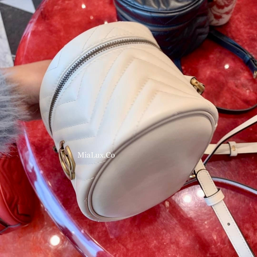 Gucci GG Marmont Mini Top Handle 上把手化妝後背包/P845