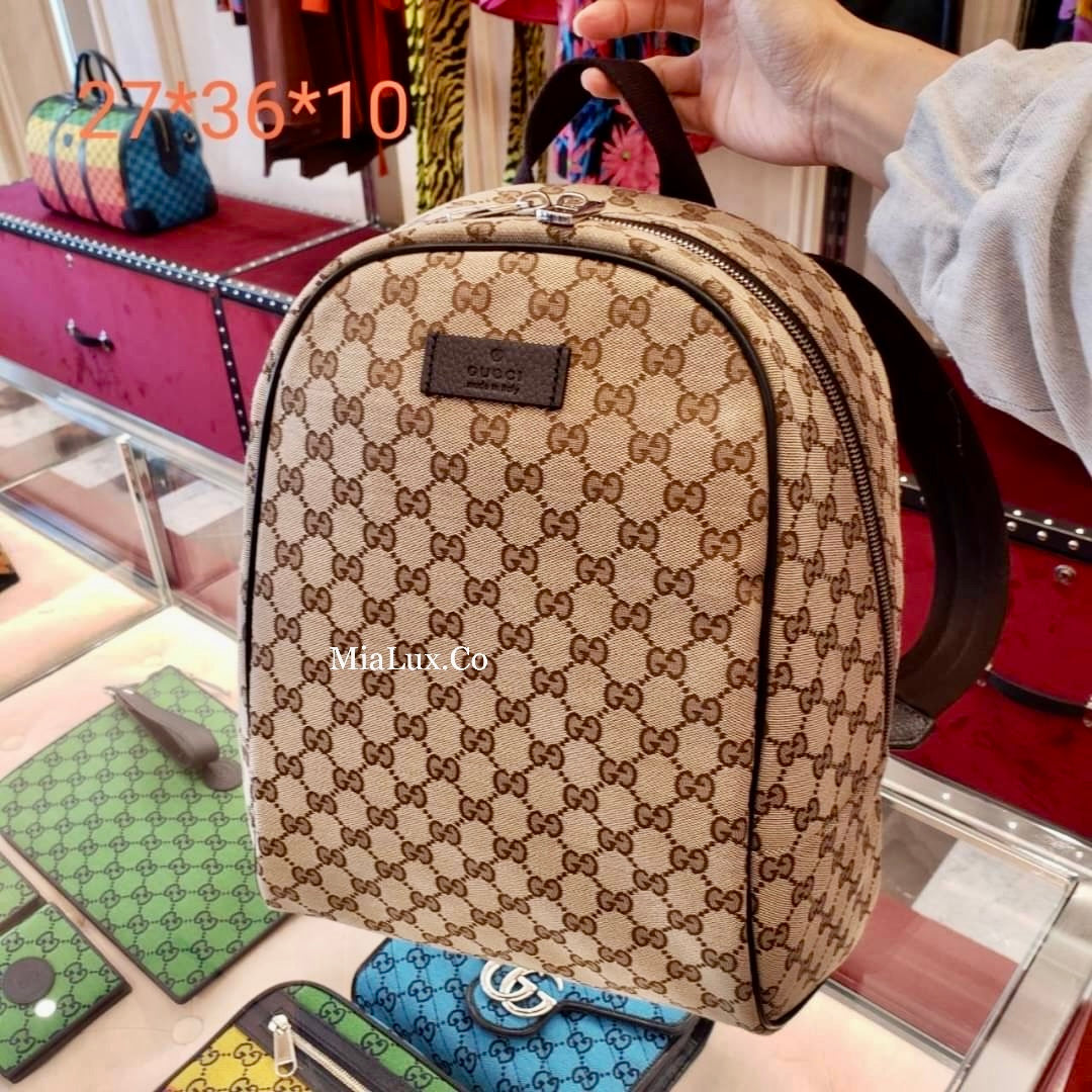 @Gucci Canvas Backpack 男女款老花後背包/P600