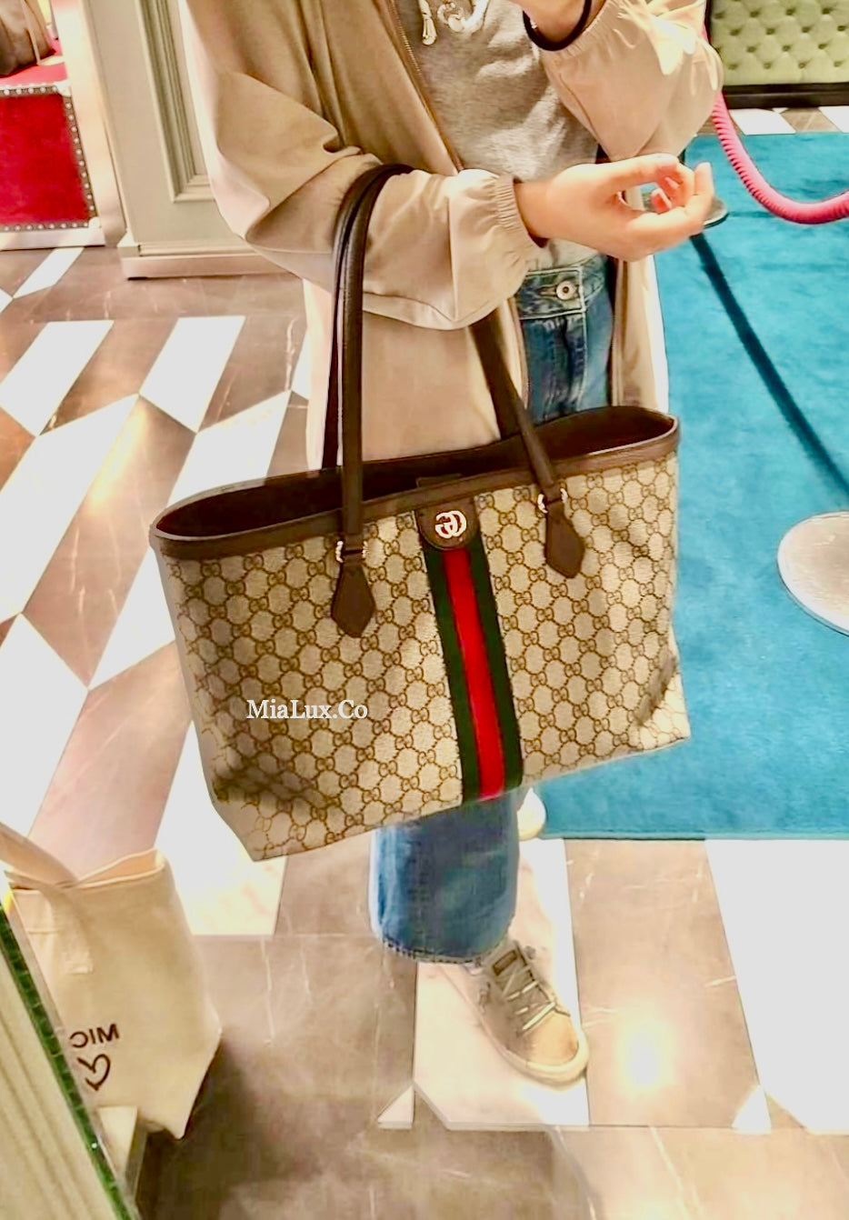 Gucci Ophidia GG MEDIUM TOTE 中款老花托特包631685 *£1250