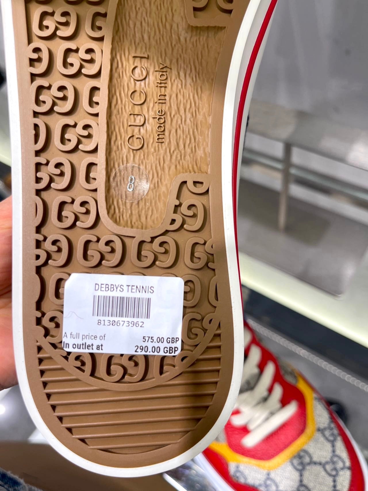@Gucci Debbys Tennis 男生款運動鞋/575P290 🔔限時折🉐13850