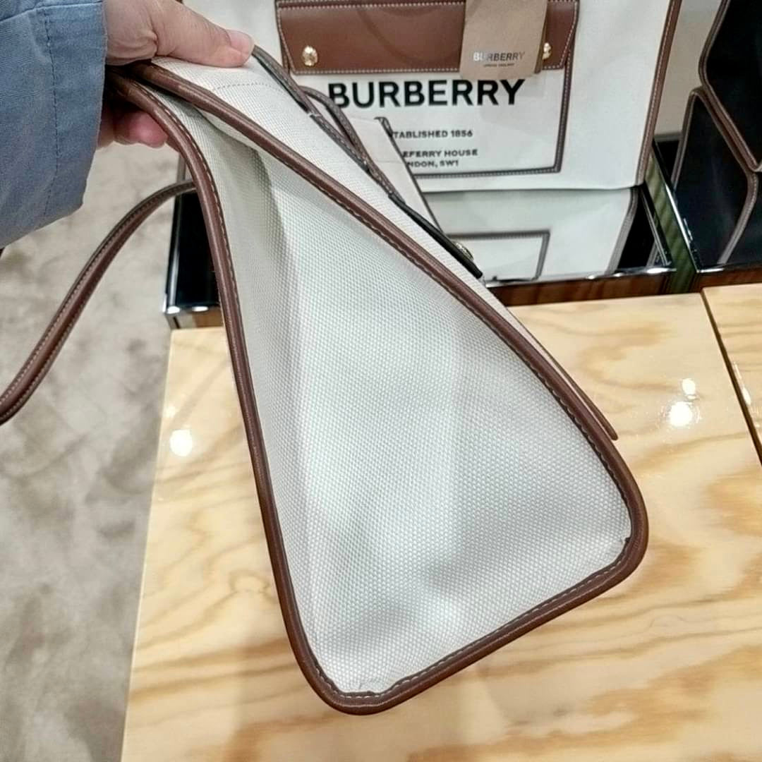 Burberry▪️Freya S 小托特包-白/990C785 ㊙️折扣🉐32400💰