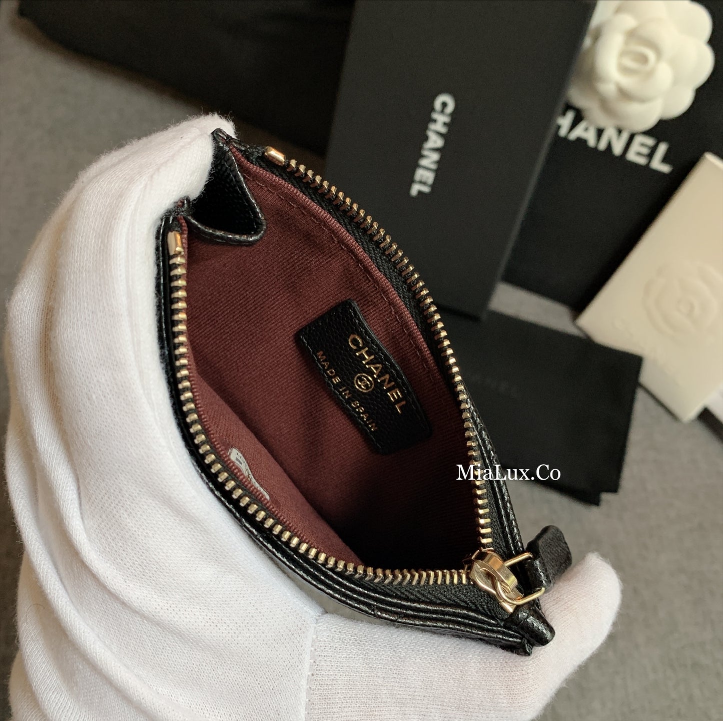 CHANEL▪️CF CARD HOLDER 拉鍊卡層卡夾 -