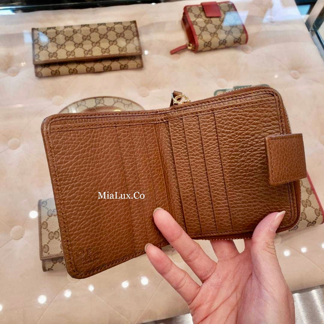 *@Gucci Canvas 織布短夾/440P200 🔔限時折🉐11000