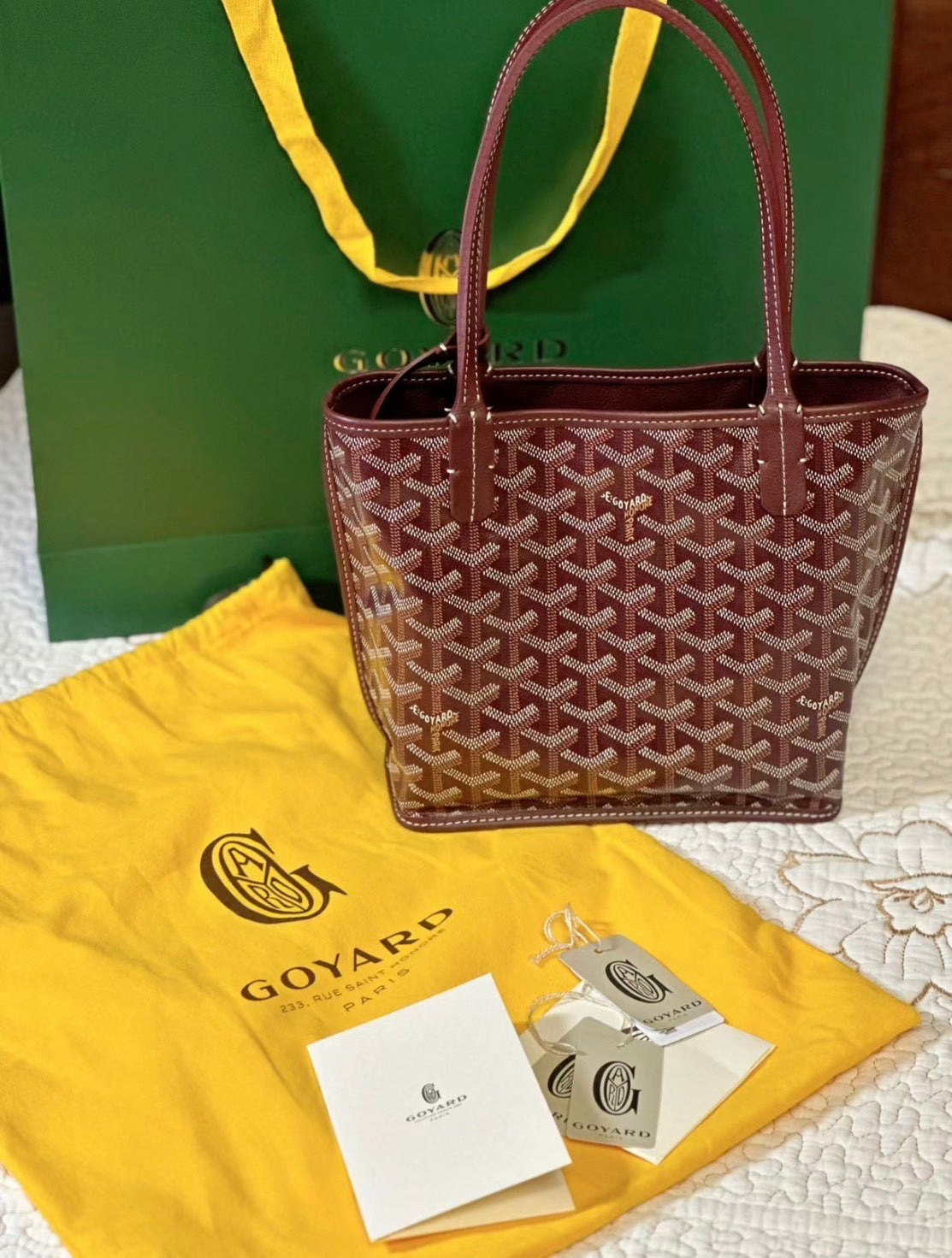 Goyard▪️Anjou Mini 雙面迷你托特/1800E2050 🍀🉐83000🇪🇺