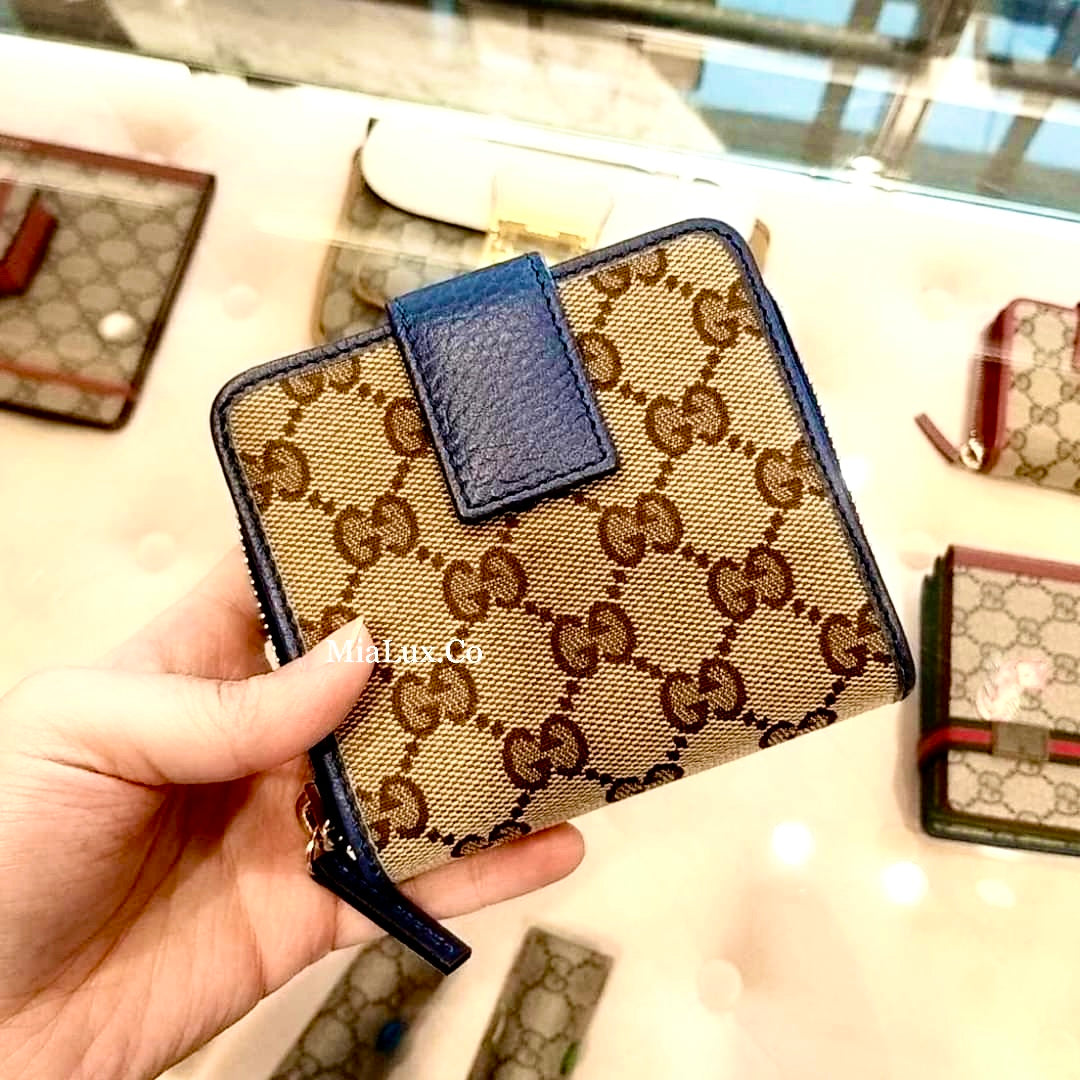 *@Gucci Canvas 織布短夾/440P200 🔔限時折🉐11000