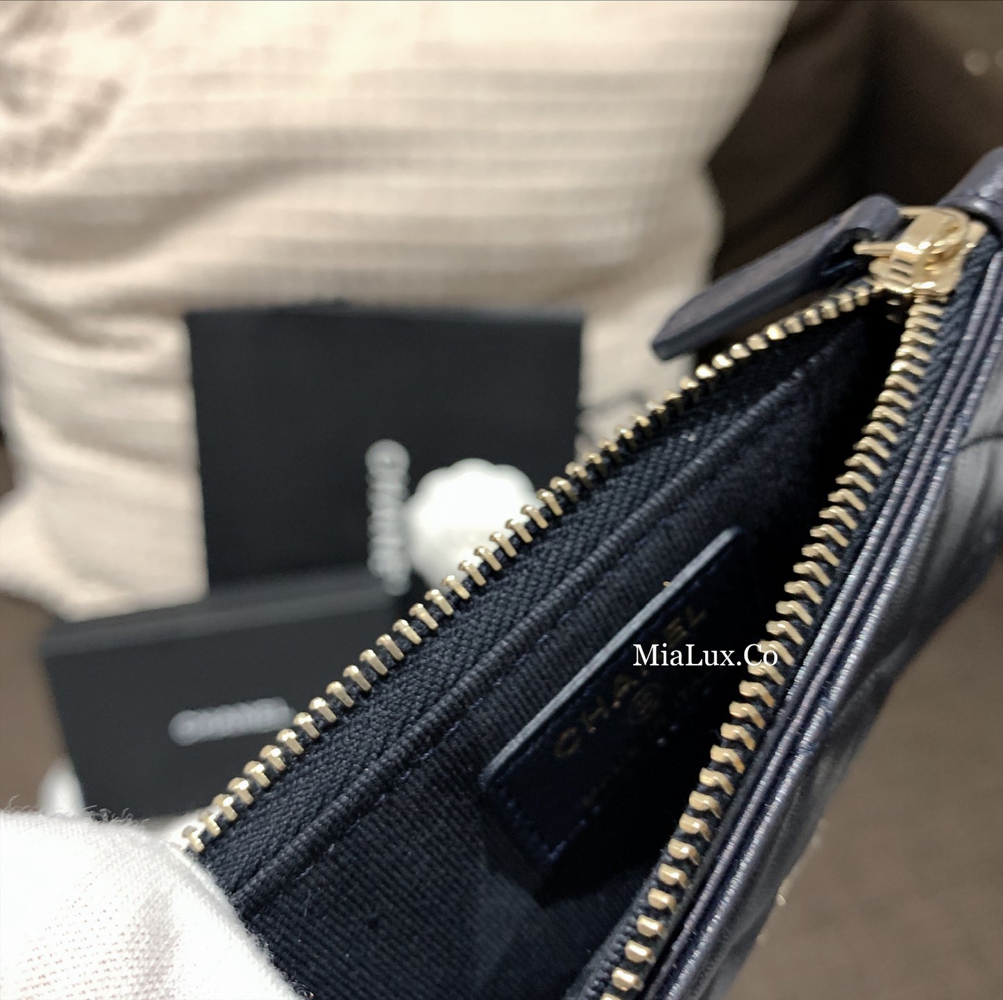 CHANEL▪️CF CARD HOLDER 拉鍊卡層卡夾 -