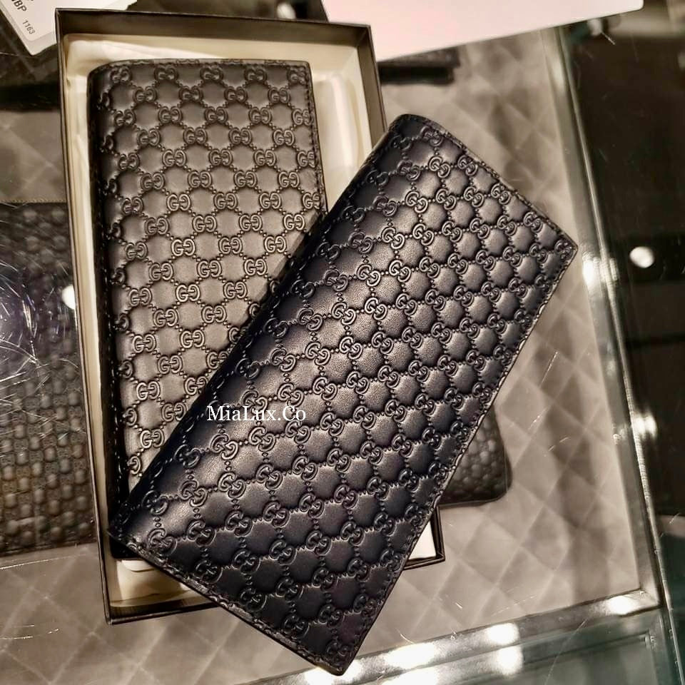 @Gucci Embossed Long Wallet 男生款壓紋對開長夾/P235