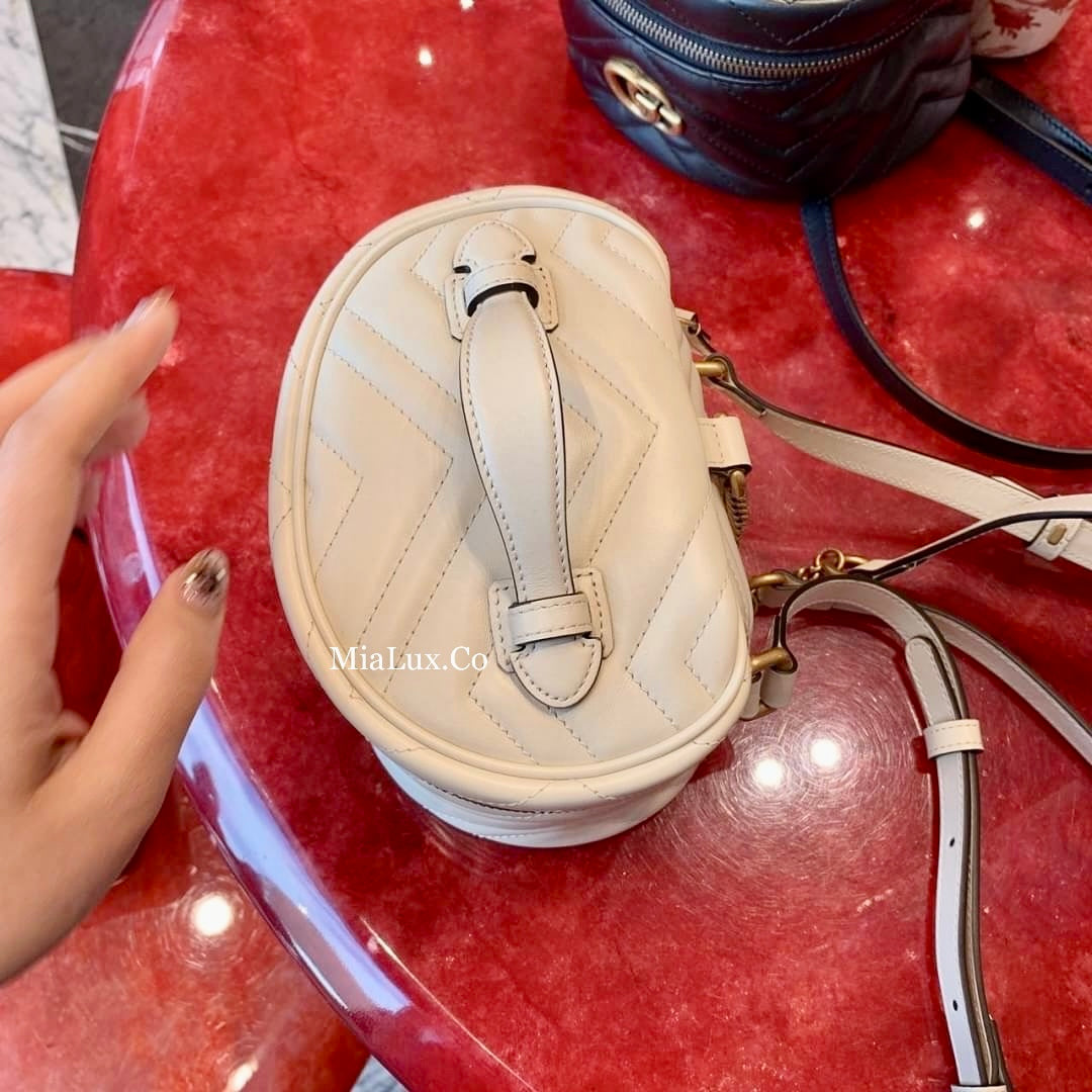 Gucci GG Marmont Mini Top Handle 上把手化妝後背包/P845