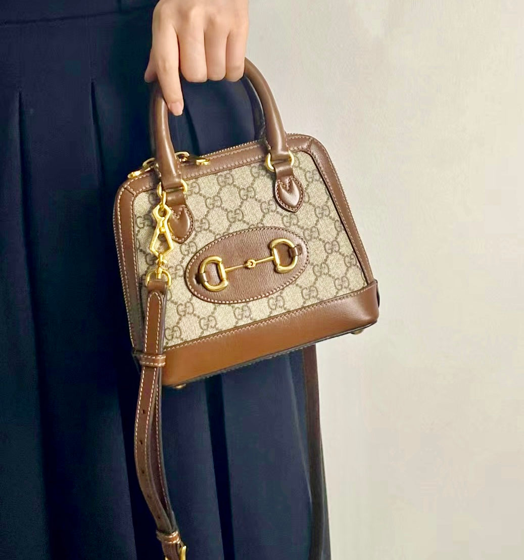 Gucci▪️1955 Horsebit Mini 迷你款馬銜貝殼包/1640 🉐66600