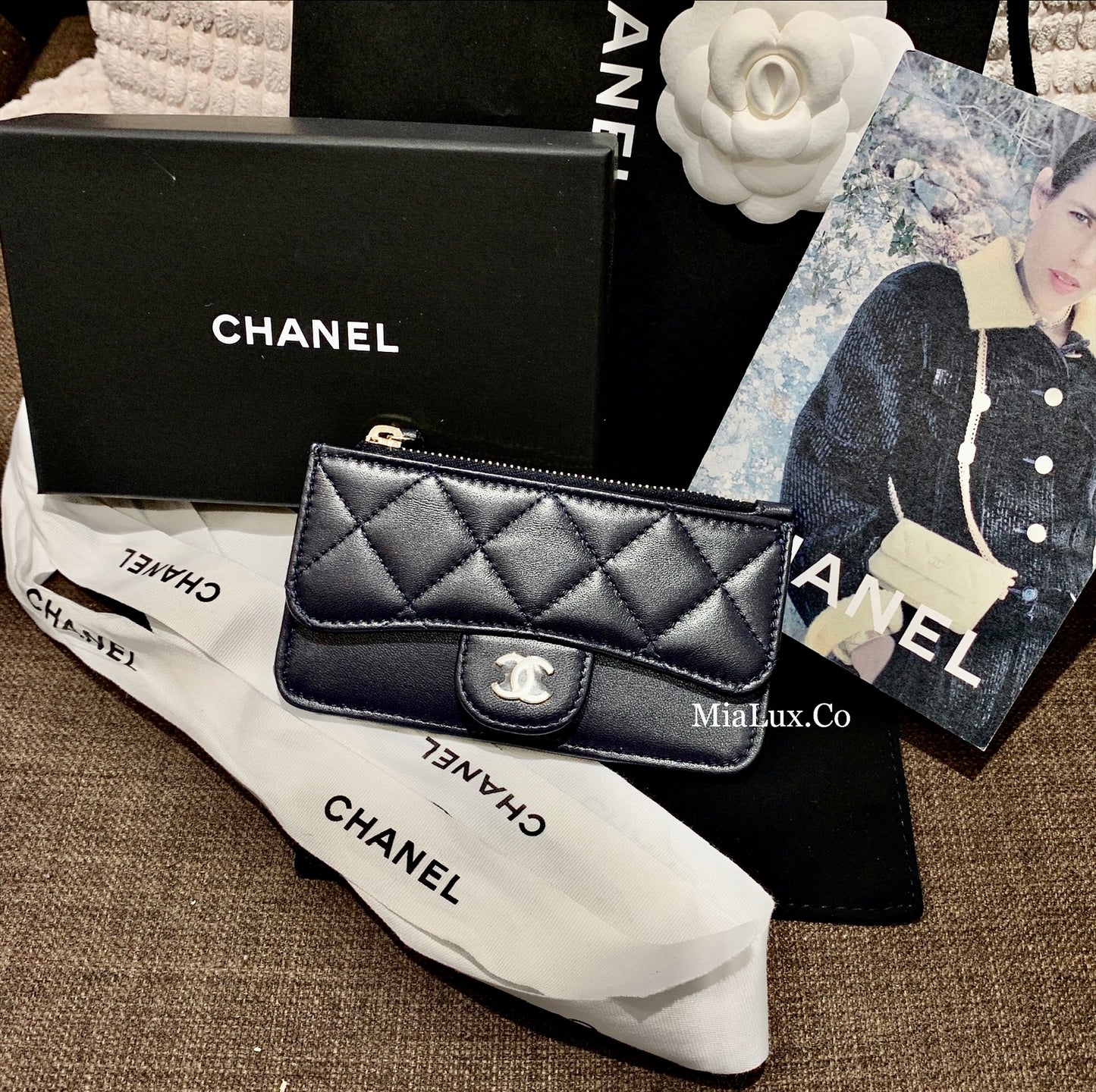 CHANEL▪️CF CARD HOLDER 拉鍊卡層卡夾 -