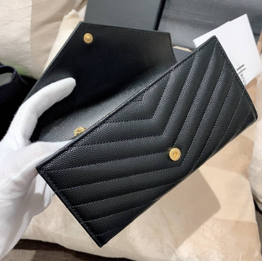 YSL Cassandre Matelasse 粒面牛皮翻蓋長夾/620C504 ㊙️折扣🉐21170💰