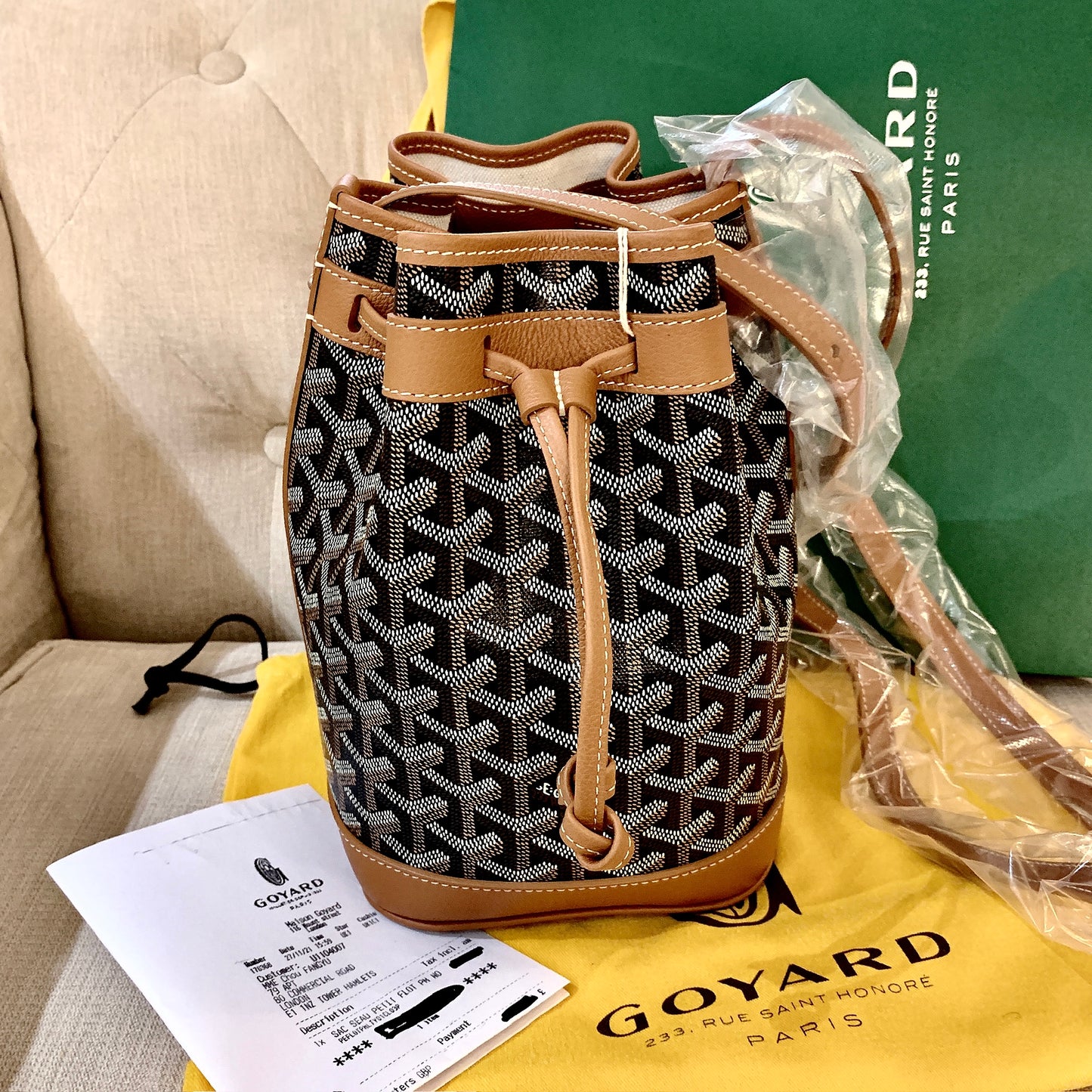 Goyard▪️Petit Flot Bucket 小水桶包/1705E1900 🍀🉐77000🇪🇺