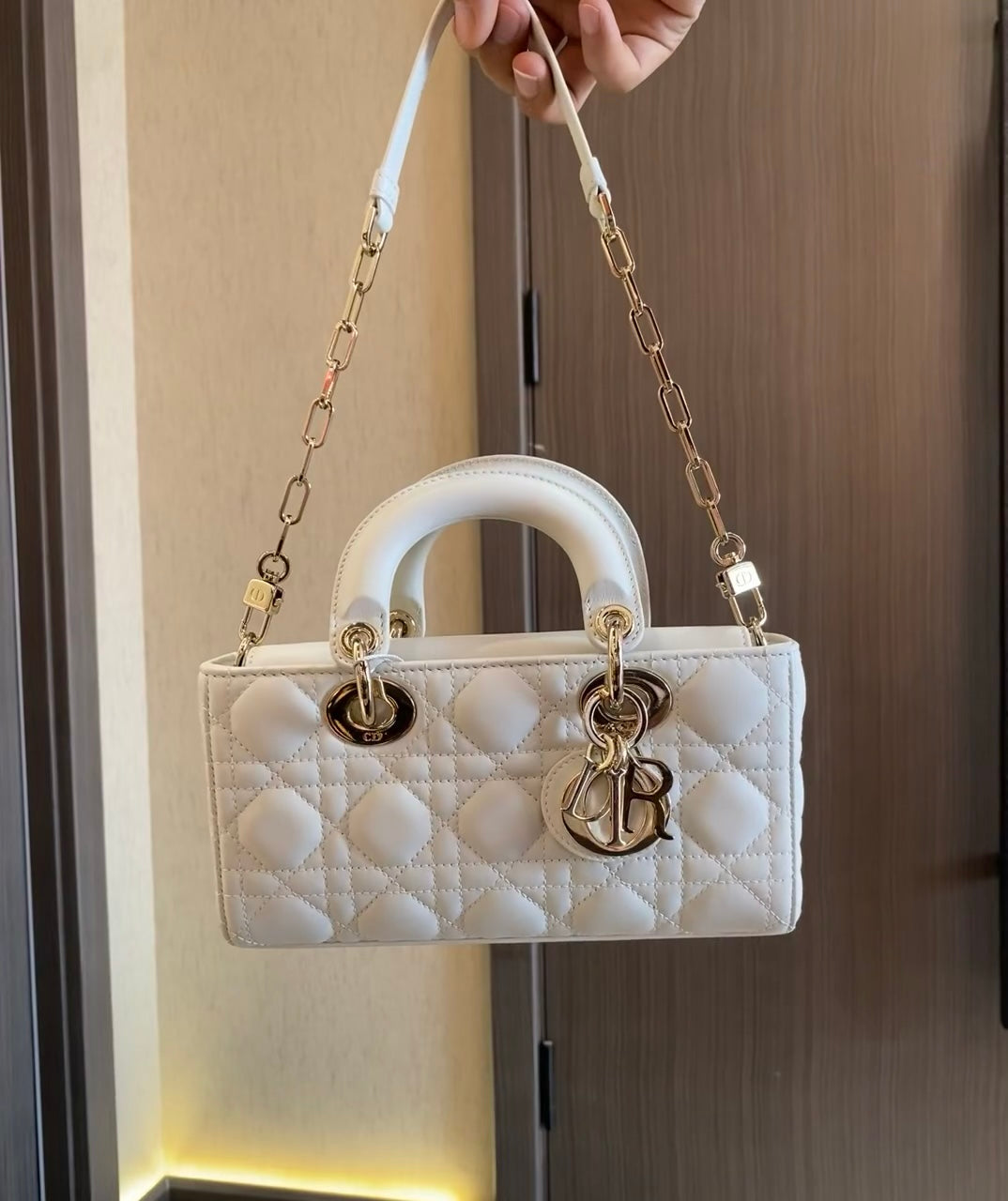 Dior▪️Lady D-Joy S 小款橫版漆皮黛妃包/3800E4200 🉐148000🇪🇺