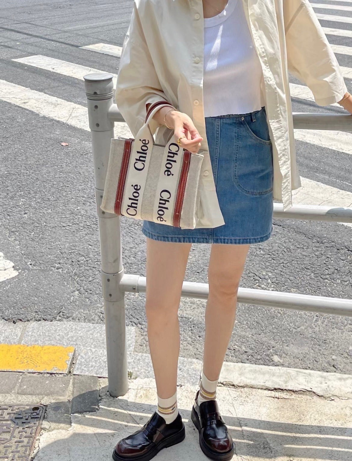 Chloe▪️Woody Tote S 小托特包/875FN512㊙️折扣🉐25800💰🏷️