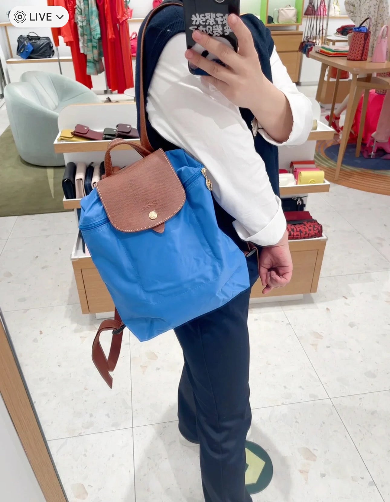 @Longchamp Nylon Backpack 尼龍後揹包/110P88 🔔限時折🉐4760