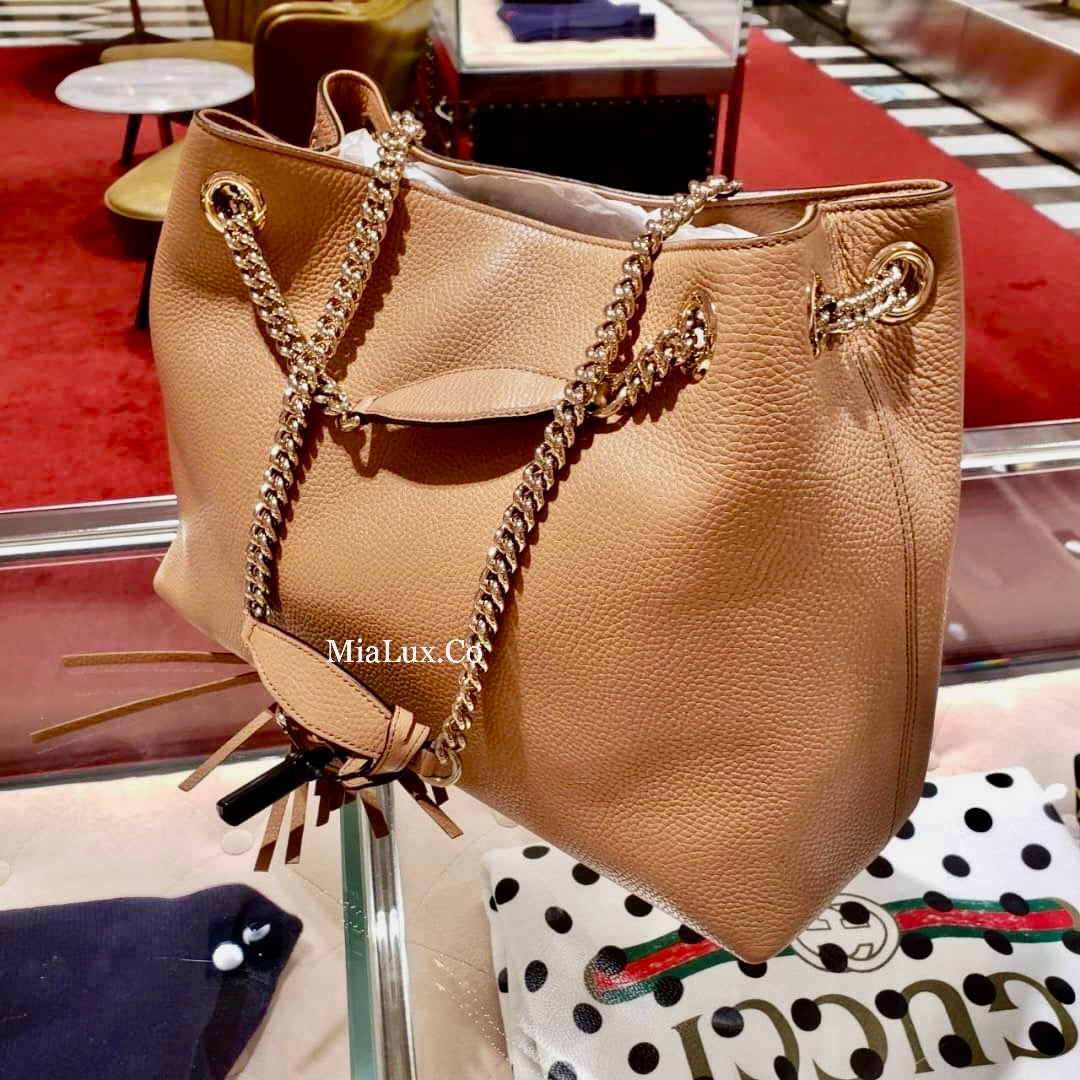 @Gucci▪️Soho Tote 浮雕托特包/P1175 🔔限時折🉐53880