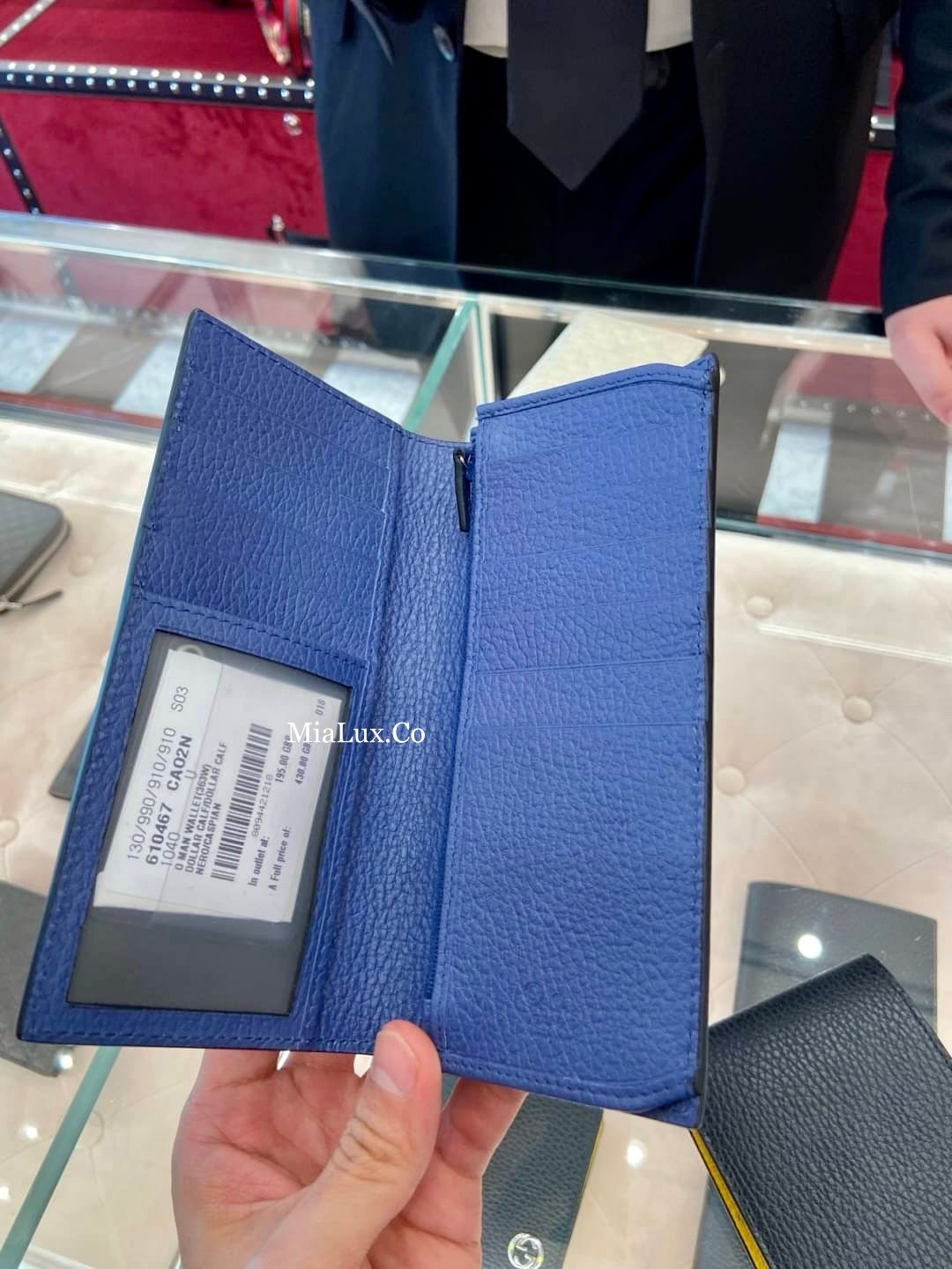 *@Gucci Long Wallet 男女款拼色銀扣長夾/P230