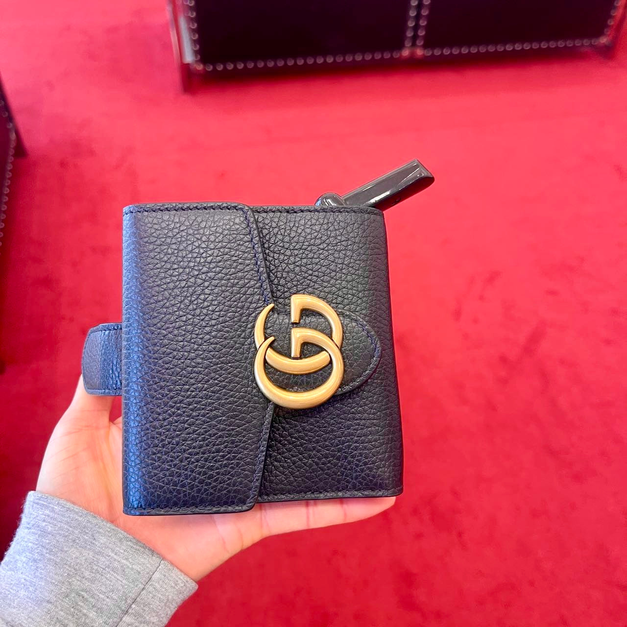 *現貨*@Gucci GG Marmont 馬夢黑色短夾 P11000 /T16800