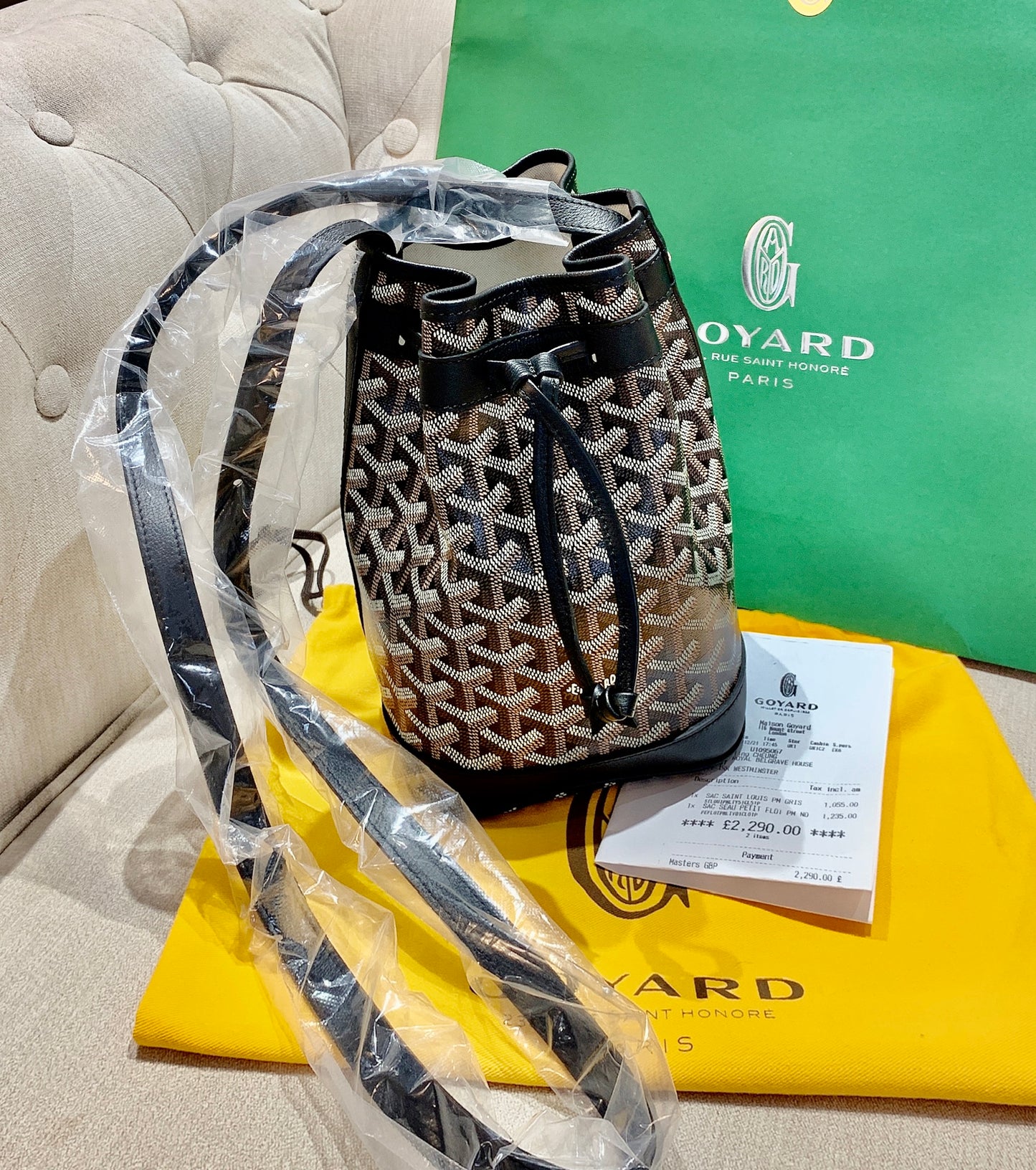 Goyard▪️Petit Flot Bucket 小水桶包/1705E1900 🍀🉐77000🇪🇺