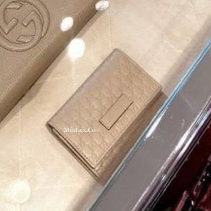 @Gucci Embossed Card Case 壓紋牛皮翻蓋卡包/P210