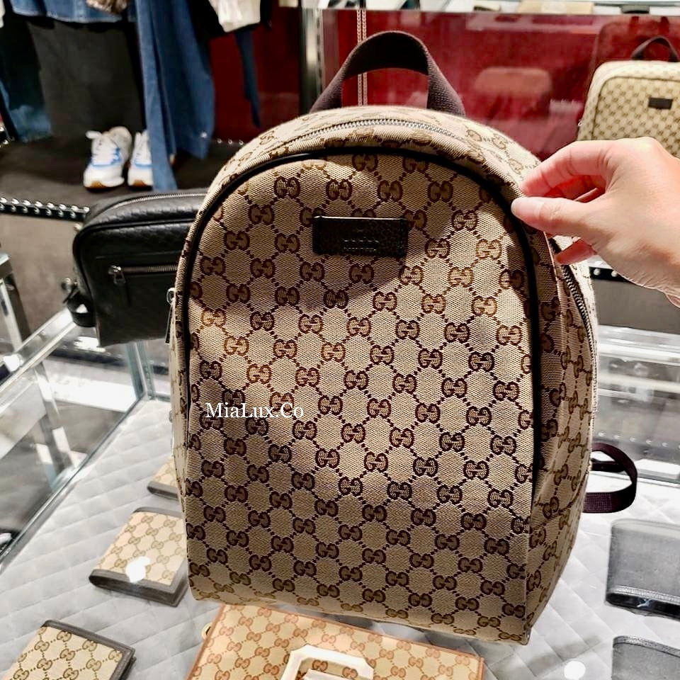 @Gucci Canvas Backpack 男女款老花後背包/P600