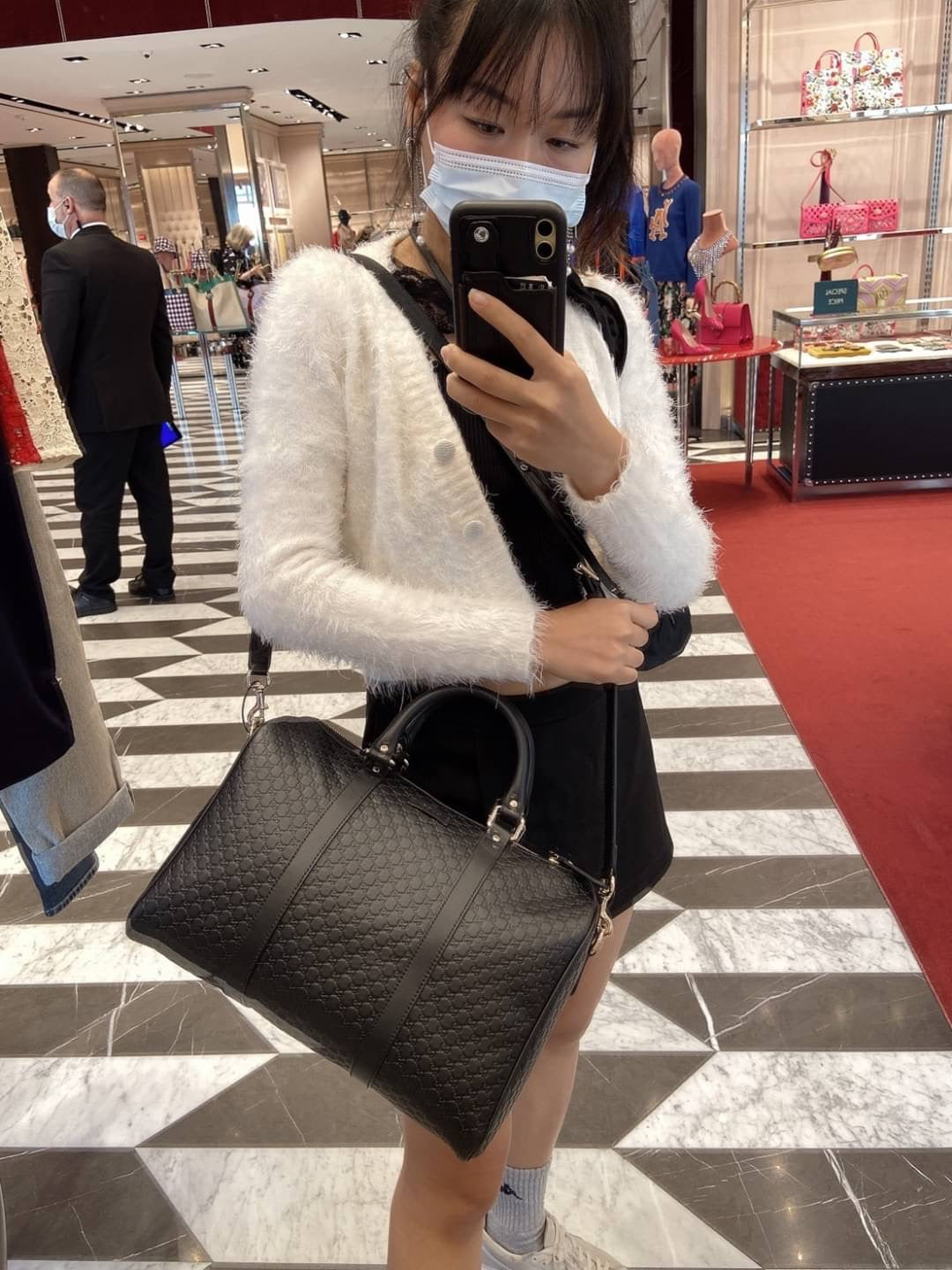 @Gucci▪️Margaux 壓紋大波士頓包/P680