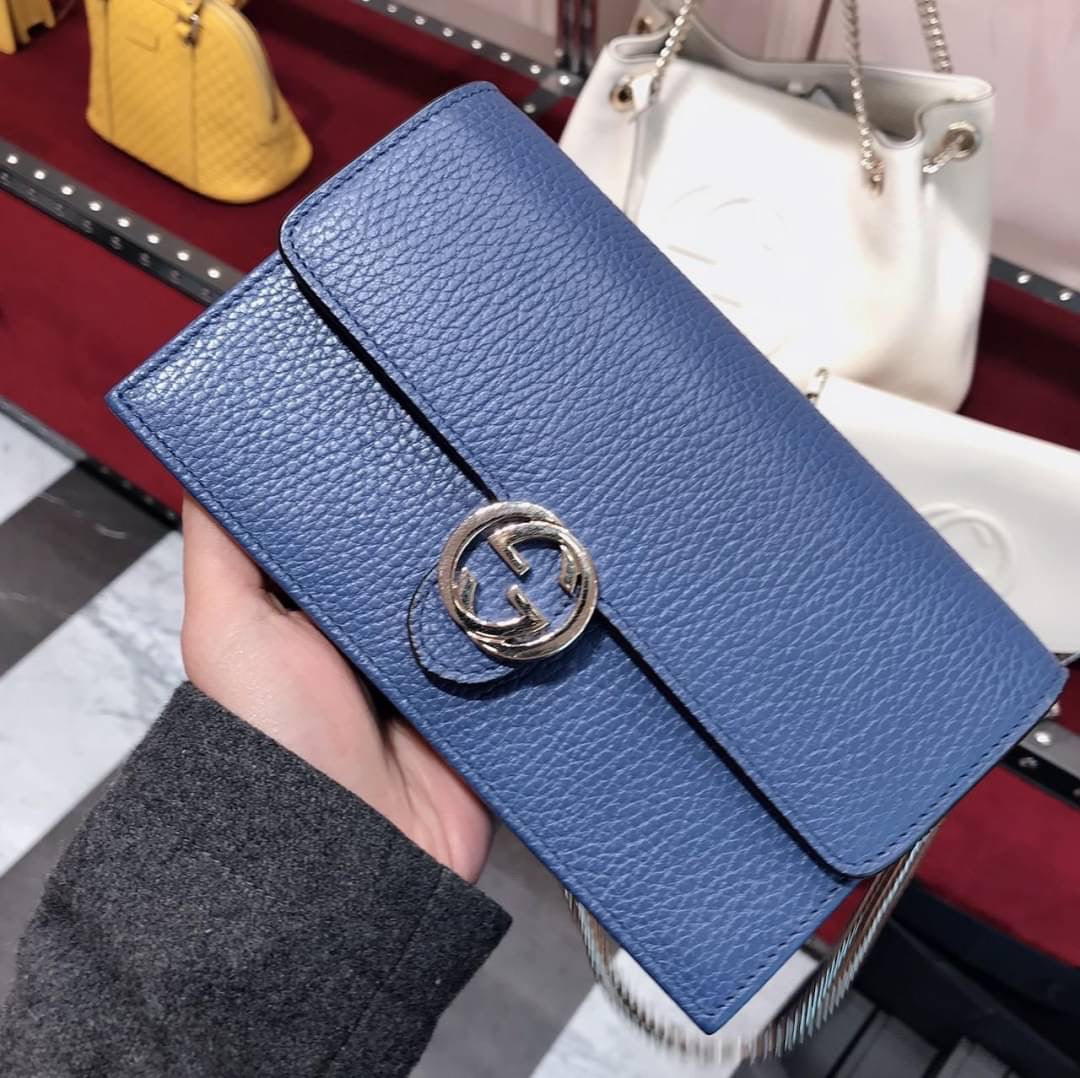 *@Gucci▪️GG WOC 雙G銀扣WOC包/P435 🔔限時折🉐20580