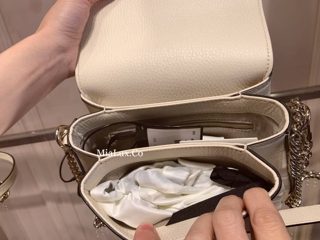 *@Gucci▪️Calfskin Flap Bag 梯形銀扣翻蓋包/P690 🔔限時折🉐32050