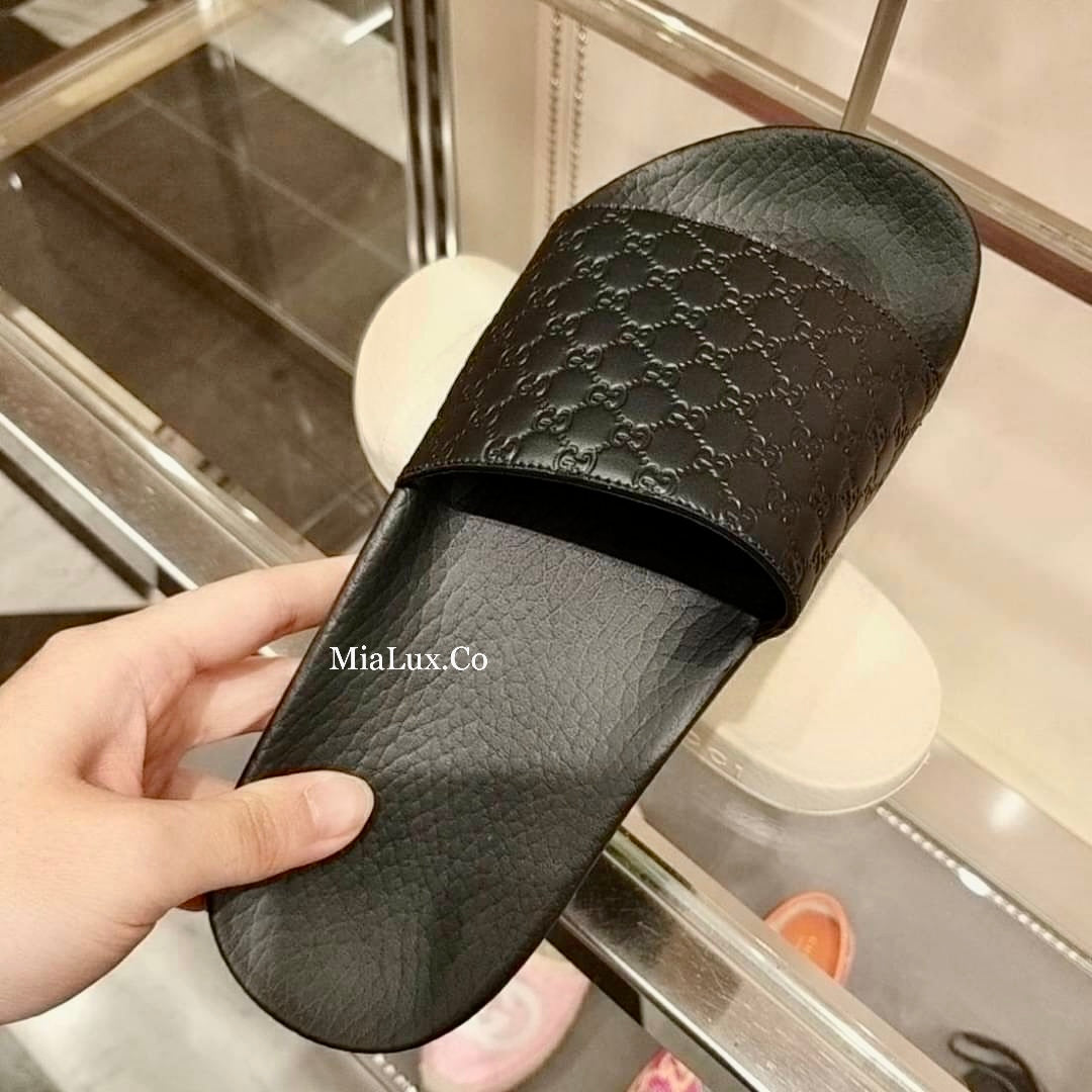 @Gucci Embossed Slippers 男女款壓紋拖鞋/P160