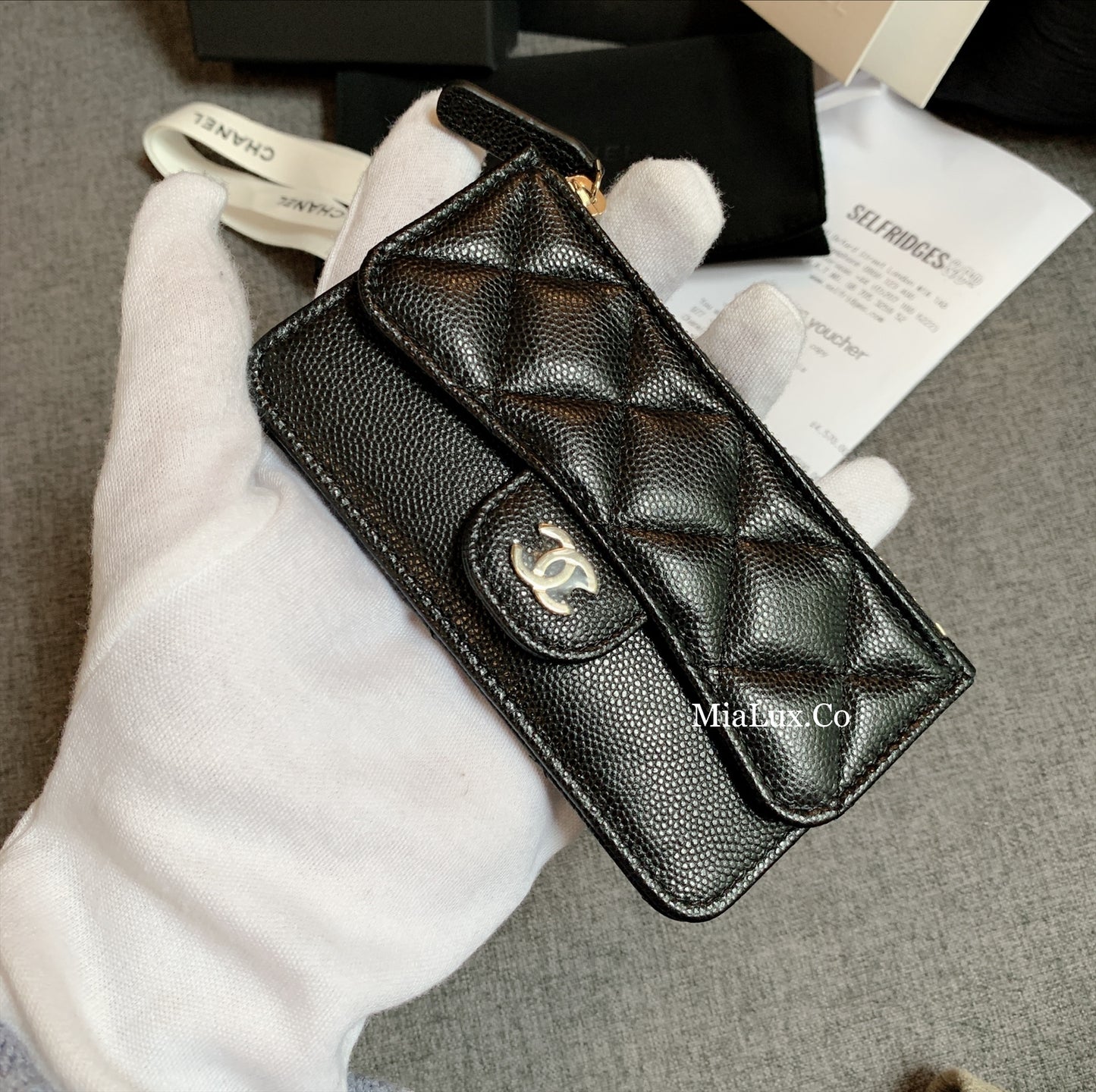 CHANEL▪️CF CARD HOLDER 拉鍊卡層卡夾 -