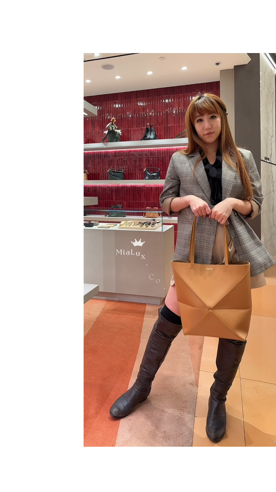 Loewe▪️Puzzle Fold Tote 中款單色拼圖折疊包/1450