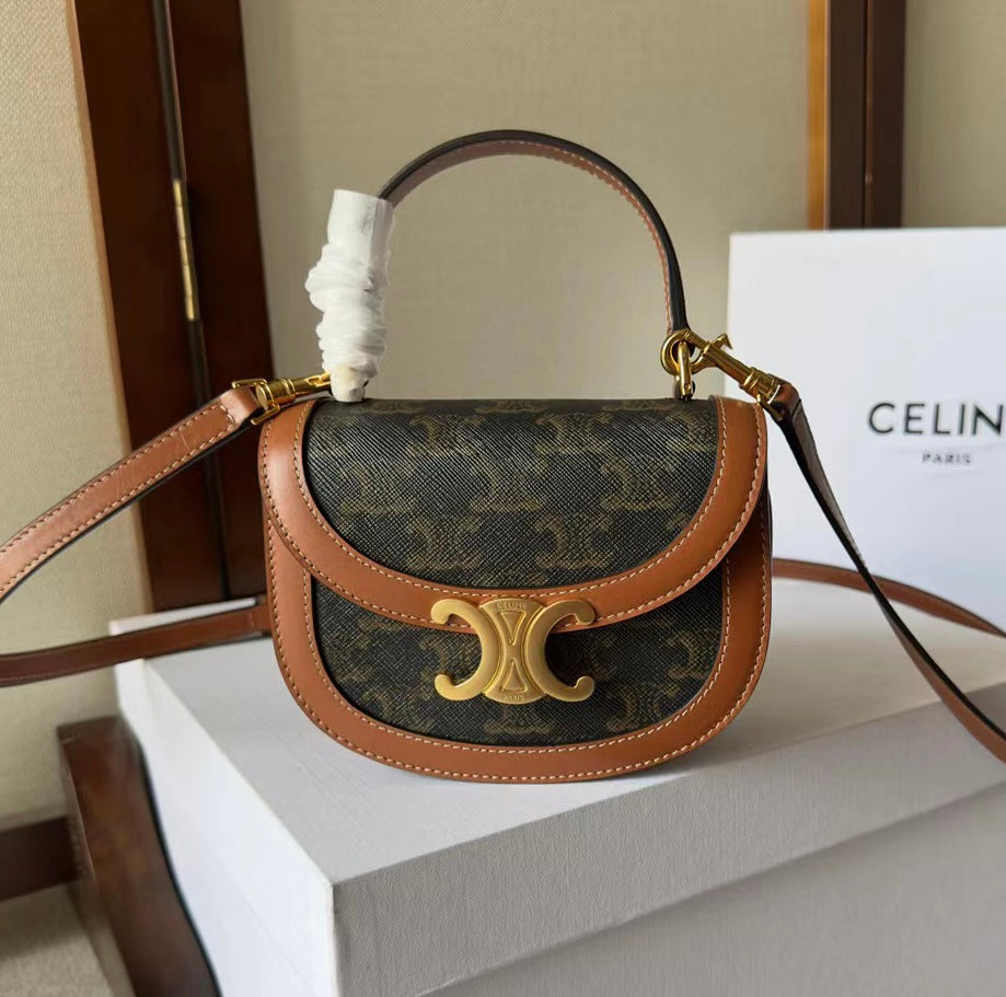 Celine BESACE CLEA MINI 手柄馬鞍包/1850E2000 🉐71000🇪🇺