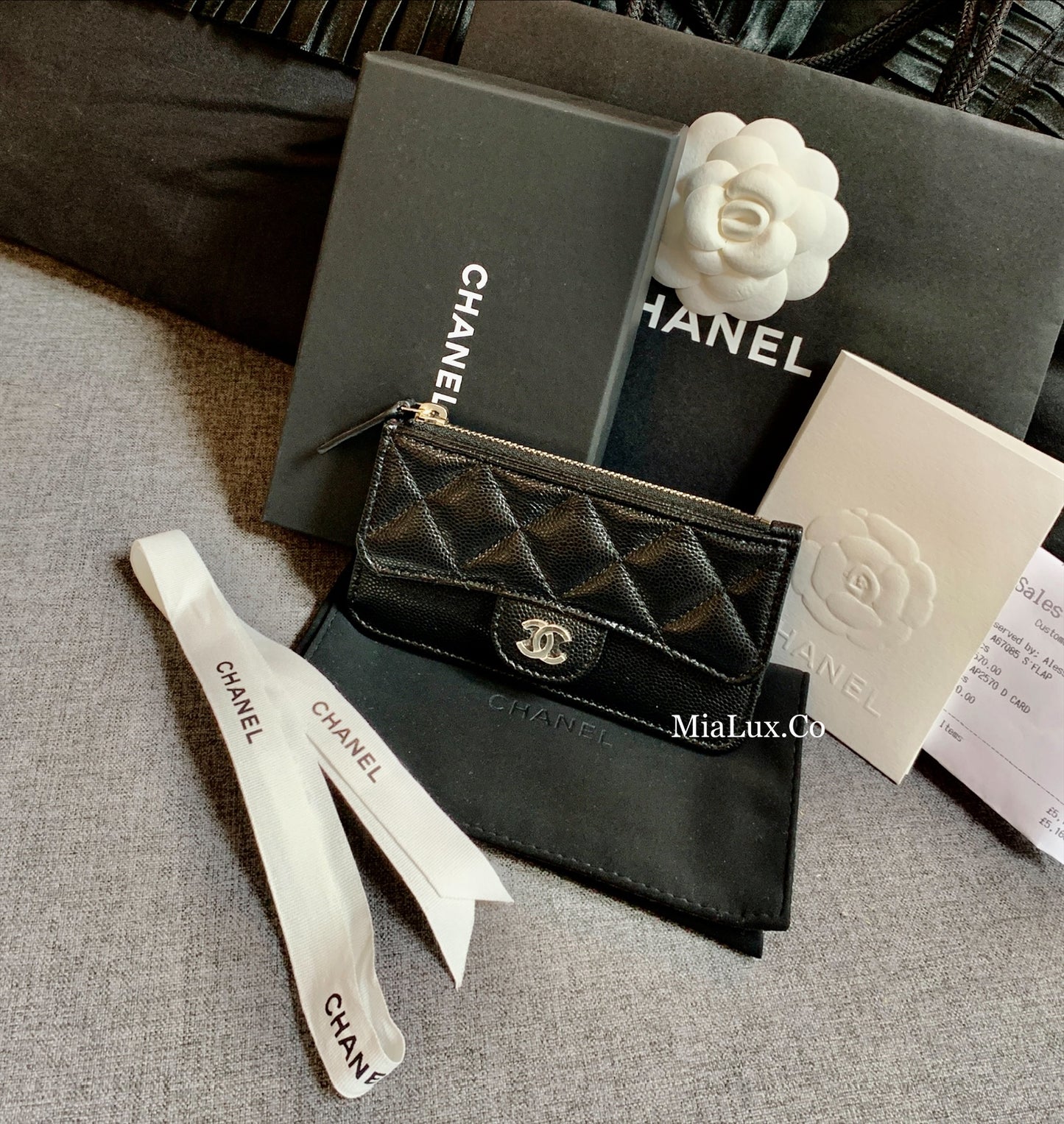 CHANEL▪️CF CARD HOLDER 拉鍊卡層卡夾 -