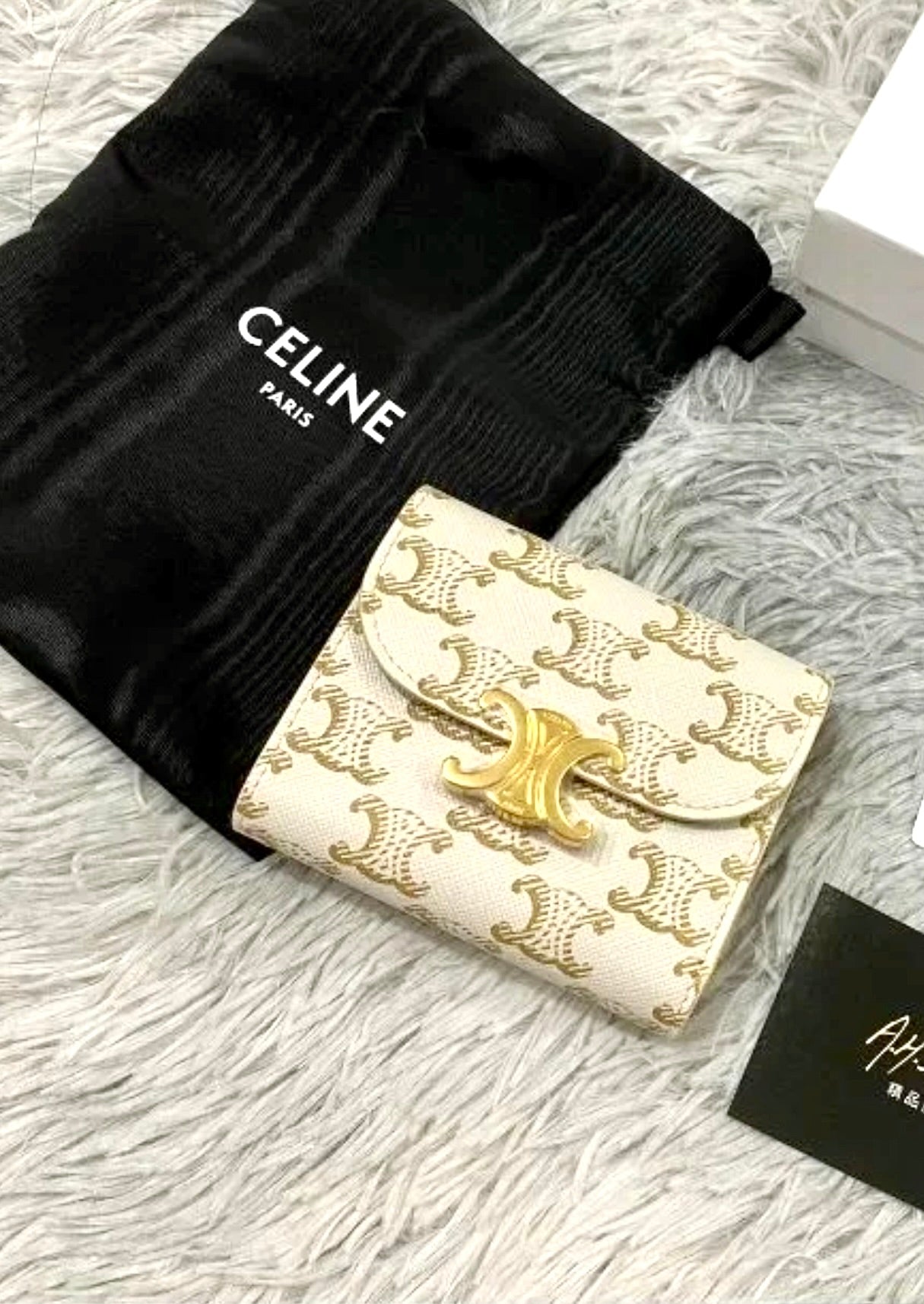 Celine▪️Flap Wallet Triomphe S 老花三折短夾/495E510 🉐19360🇪🇺
