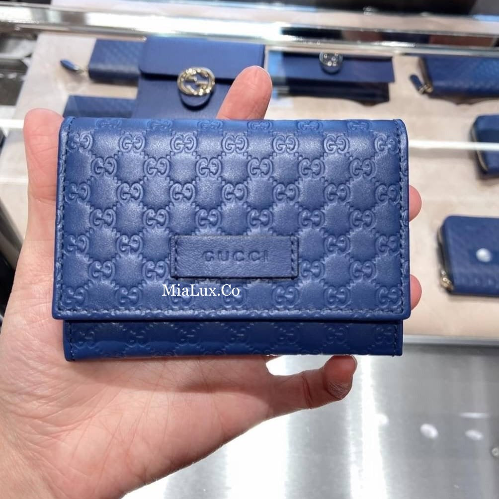 @Gucci Embossed Card Case 壓紋牛皮翻蓋卡包/P210