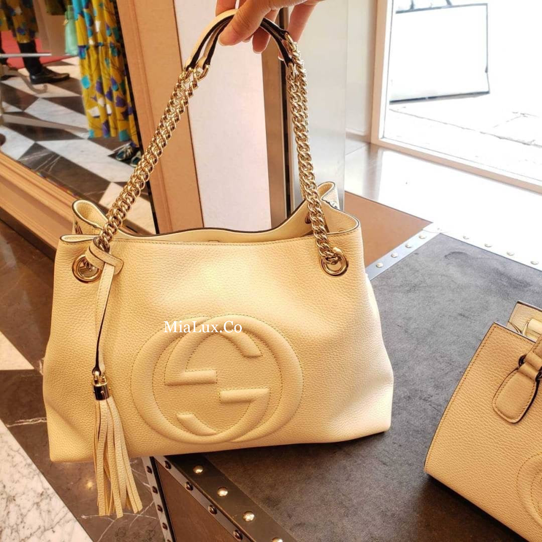 @Gucci▪️Soho Tote 浮雕托特包/P1175 🔔限時折🉐53880