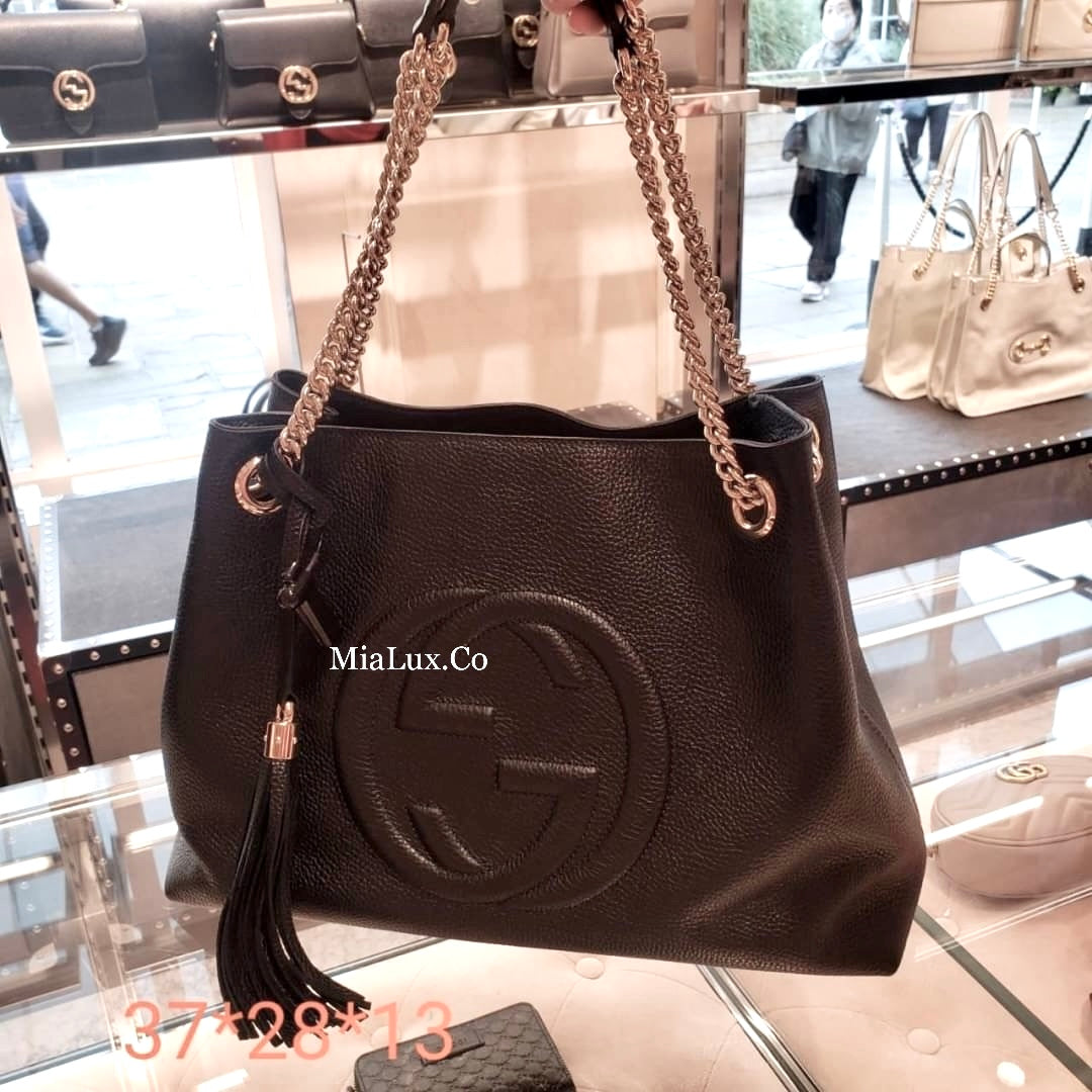 @Gucci▪️Soho Tote 浮雕托特包/P1175 🔔限時折🉐53880