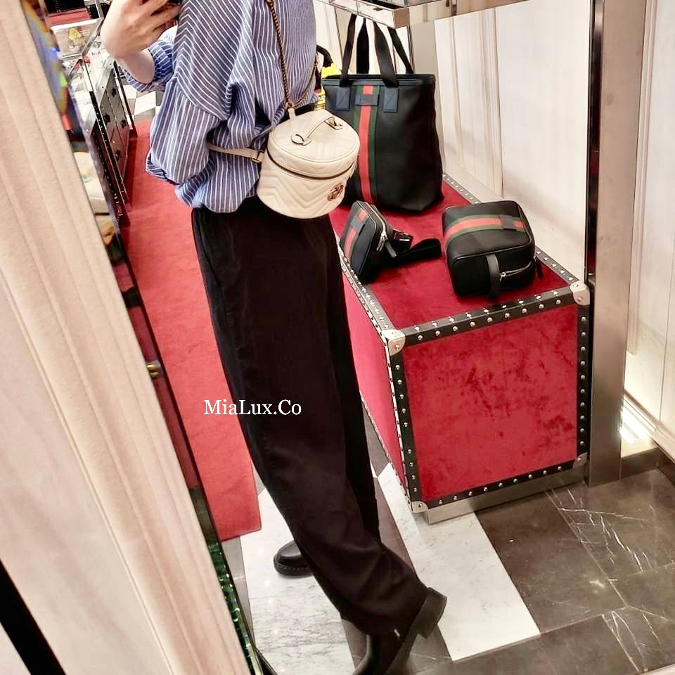 Gucci GG Marmont Mini Top Handle 上把手化妝後背包/P845