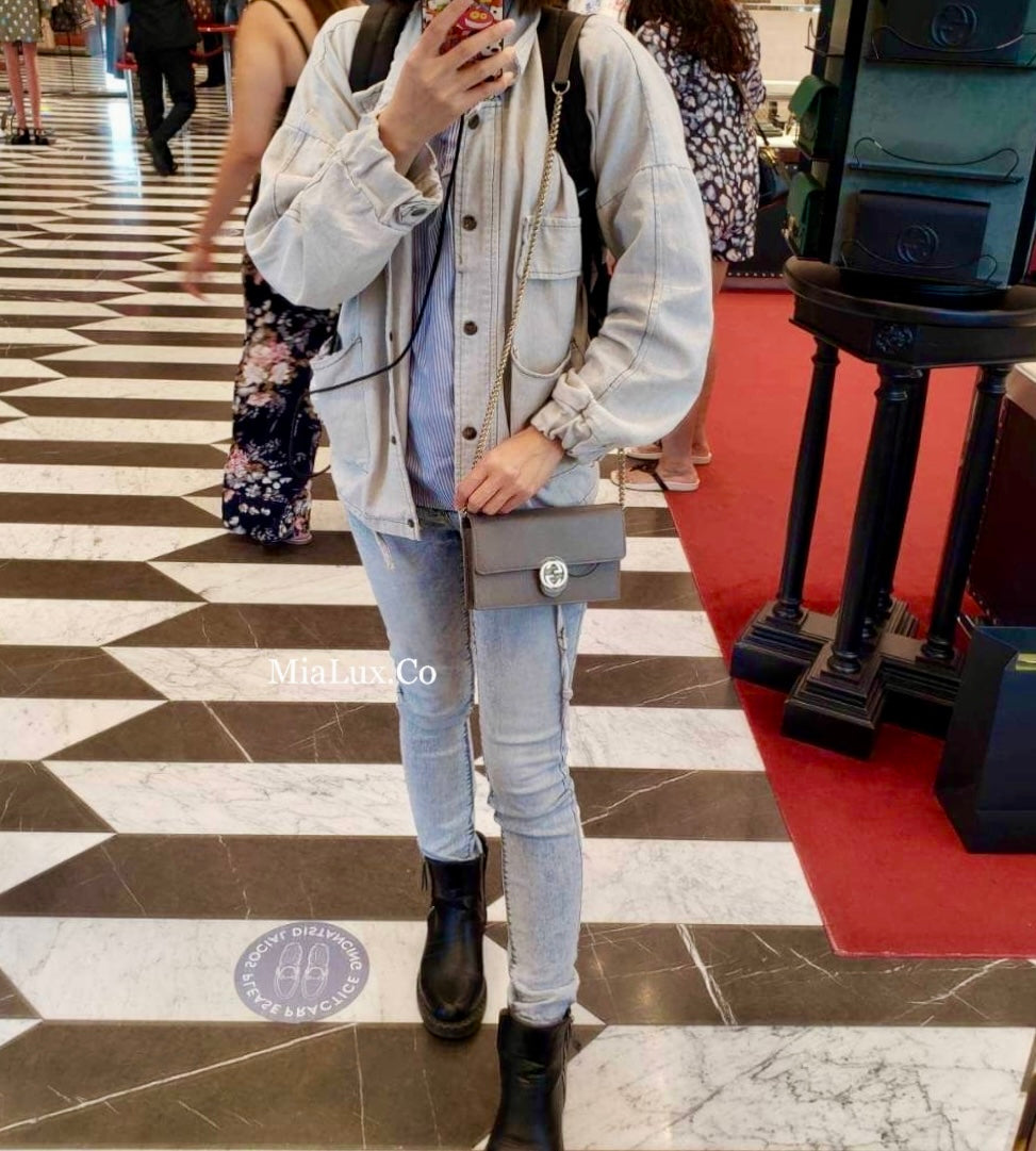 *@Gucci▪️GG WOC 雙G銀扣WOC包/P435 🔔限時折🉐20580