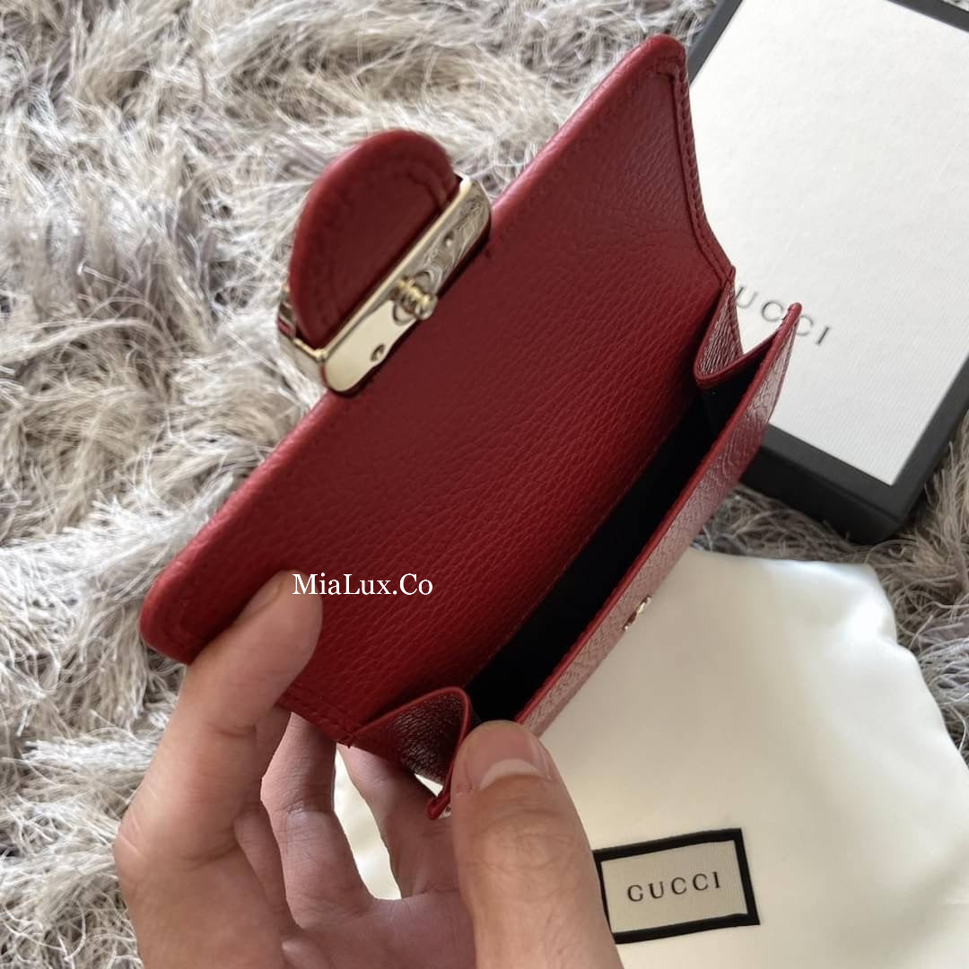*@Gucci▪️Interlocking 雙G銀扣短夾/510P230 🔔限時折🉐11150