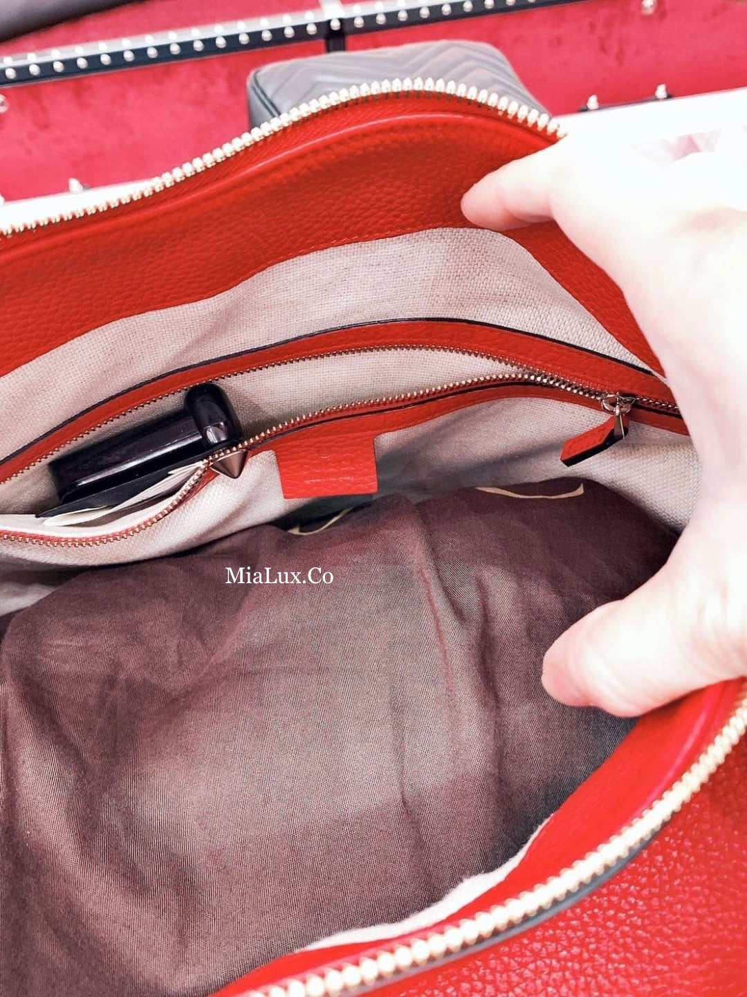 @Gucci▪️Soho Tote 浮雕托特包/P1175 🔔限時折🉐53880