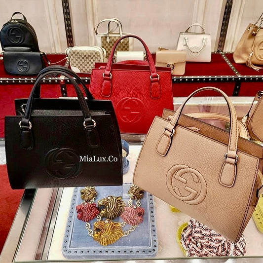 *@Gucci Soho Handbag 硬殼牛皮包/P870
