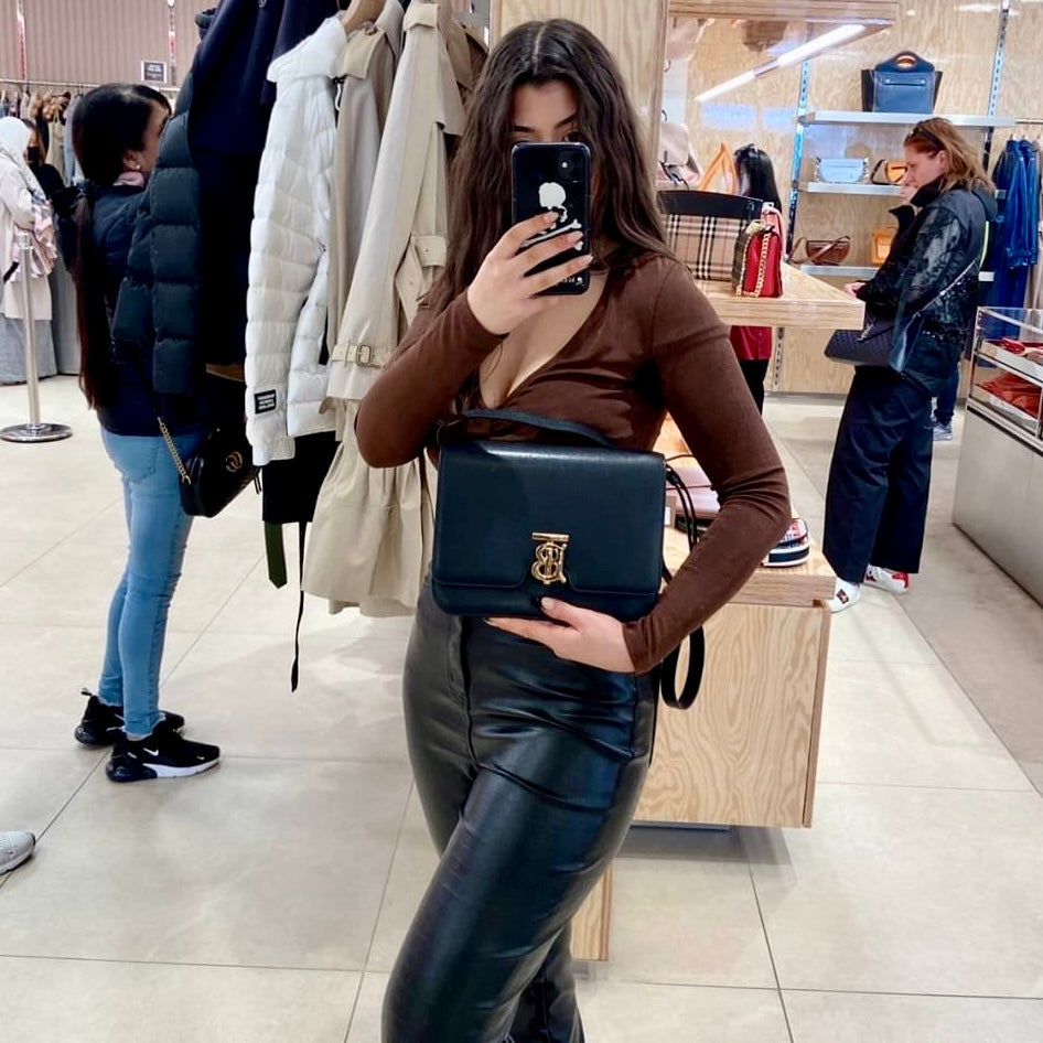 @Burberry TB 中款肩背翻蓋包/P1390 🔥下殺🉐63550