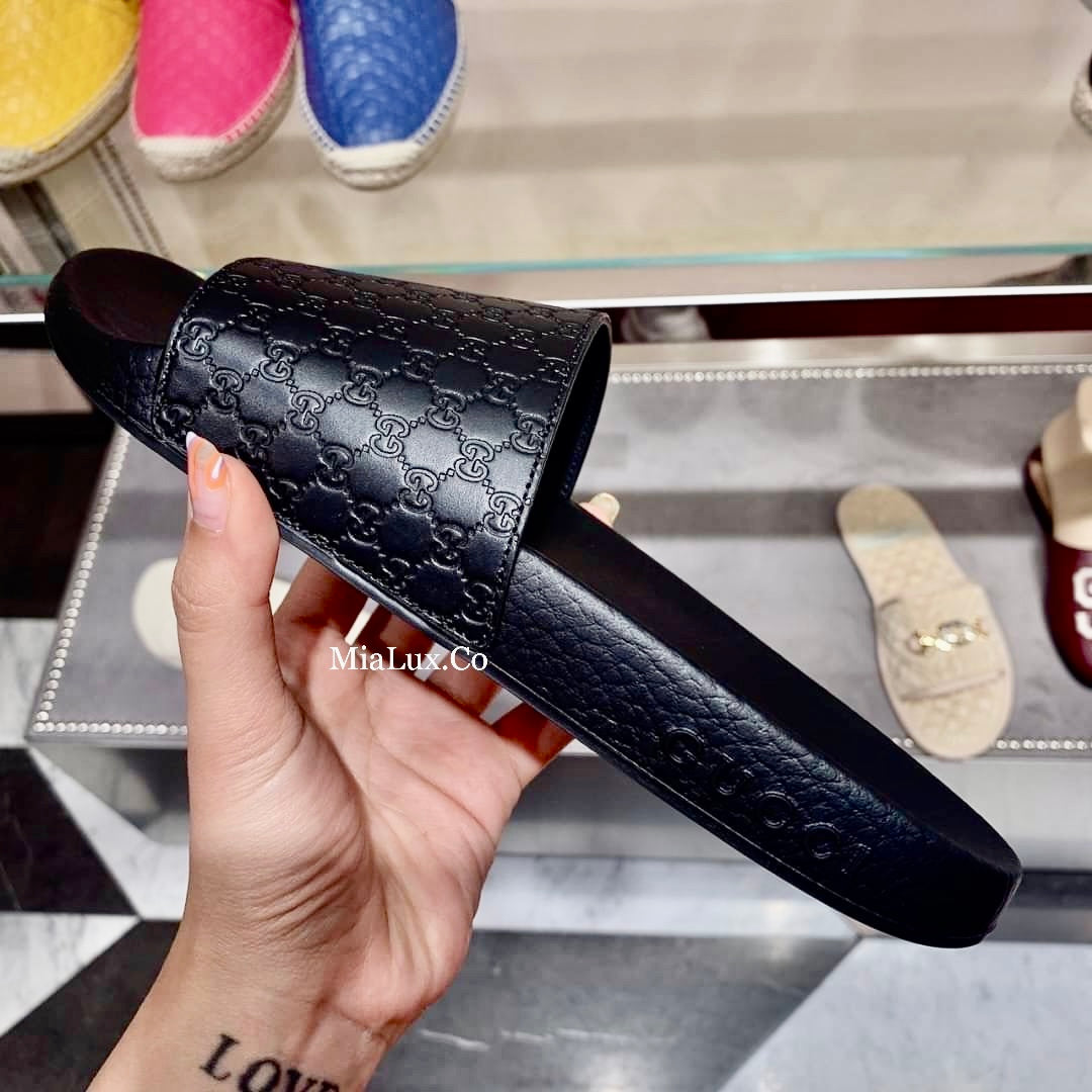 @Gucci Embossed Slippers 男女款壓紋拖鞋/P160
