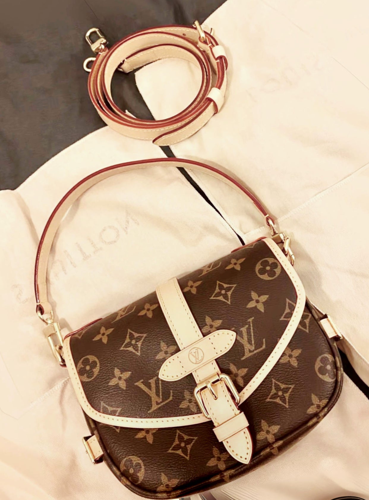 LV▪️Saumur BB 雙子星馬鞍包/1830✨🉐75980🏷️